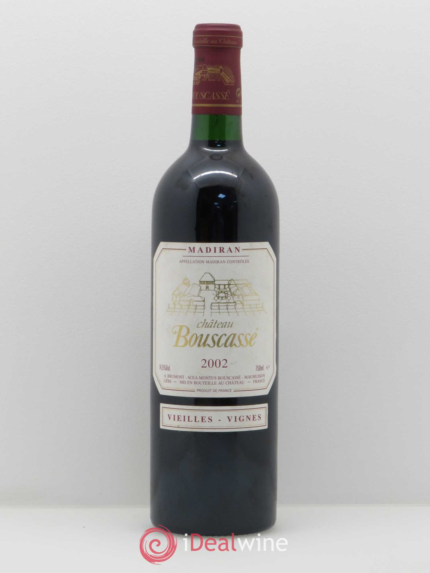 Madiran Vieilles Vignes Château Bouscassé - Alain Brumont 2002 - Lot de 1 bouteille - 0