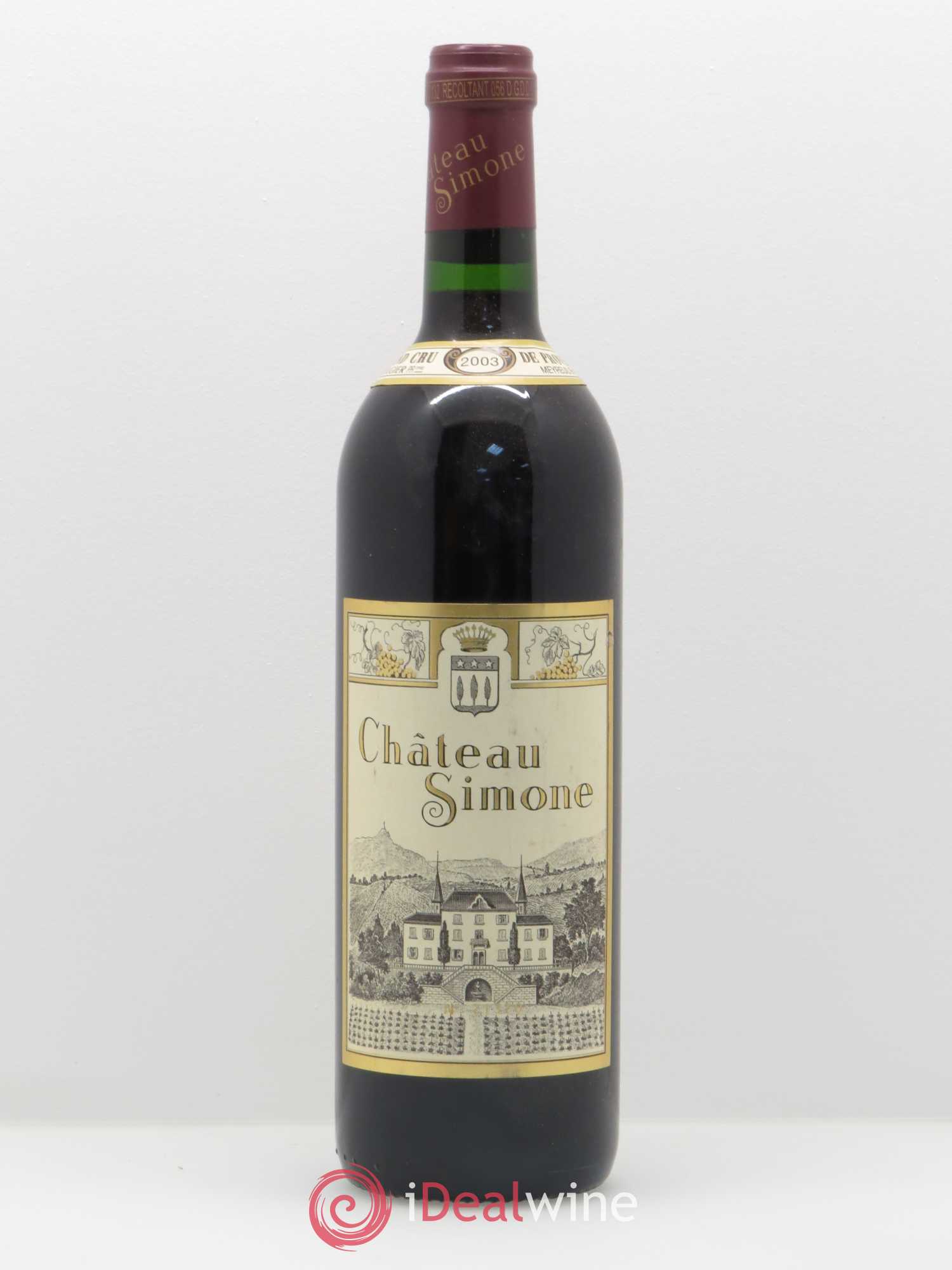 Palette Château Simone Famille Rougier 2003 - Lot de 1 bouteille - 0