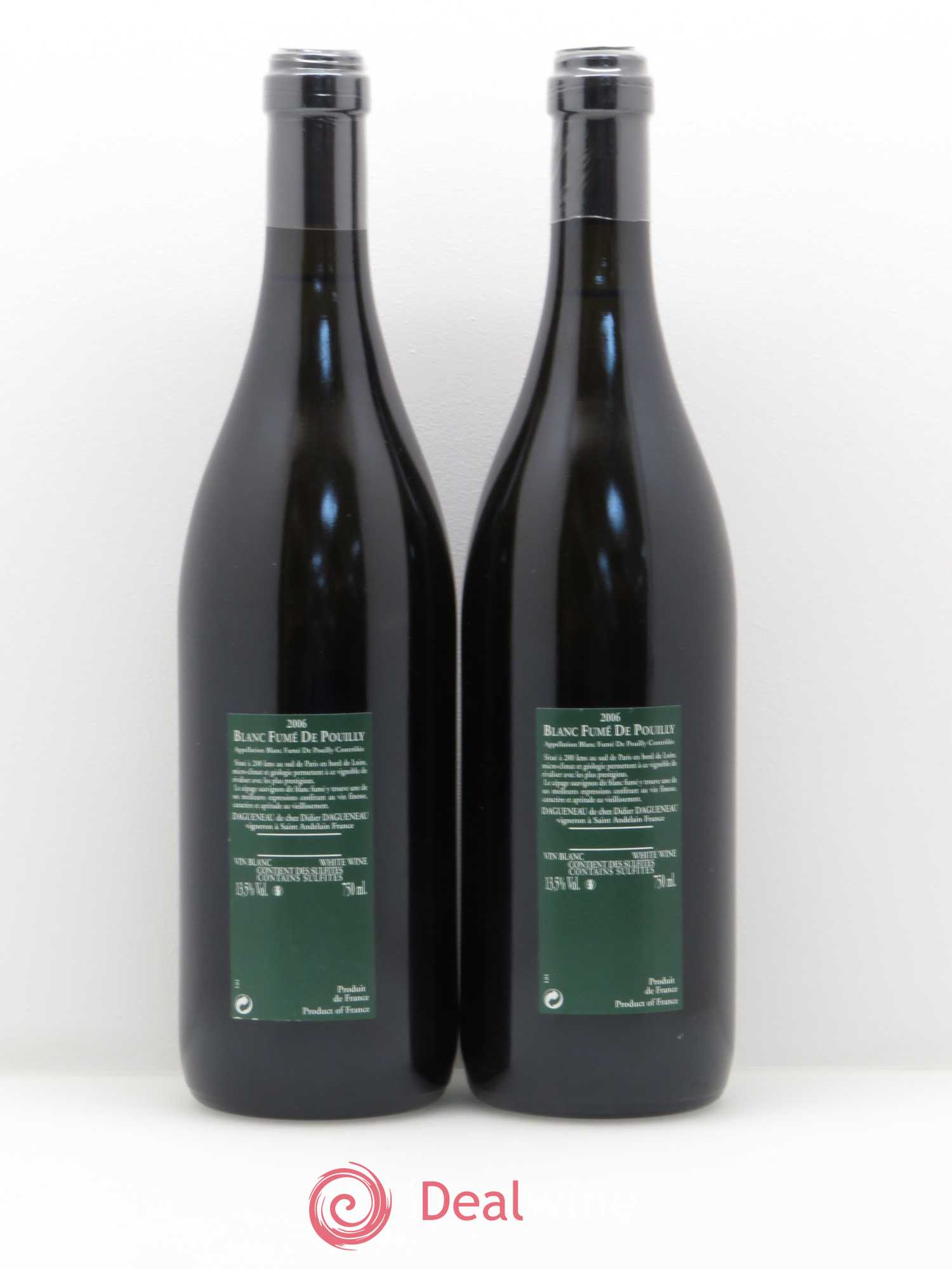 Vin de France (anciennement Pouilly-Fumé) Silex Dagueneau (Domaine Didier - Louis-Benjamin) 2006 - Lot de 2 bouteilles - 1