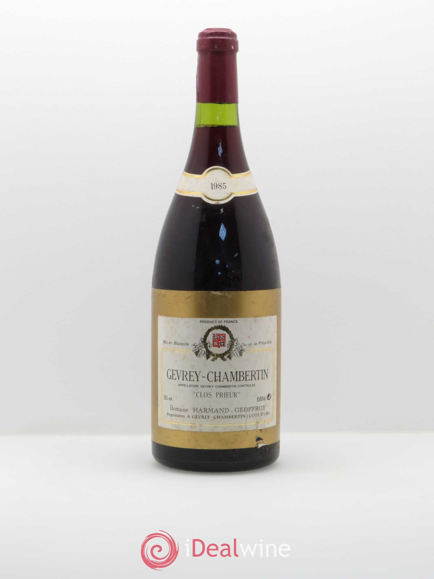 Gevrey-Chambertin Clos Prieur Domaine Harmand Geoffroy 1985 - Posten von 1 Magnum - 0