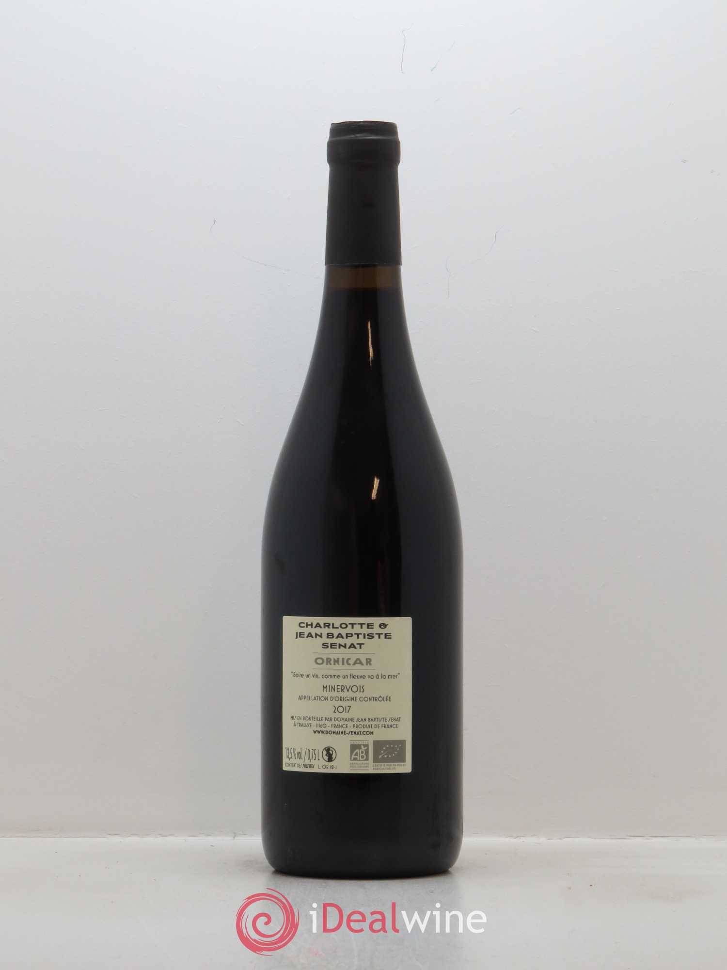 Minervois Ornicar Jean-Baptiste Sénat 2017 - Lot de 1 bouteille - 1