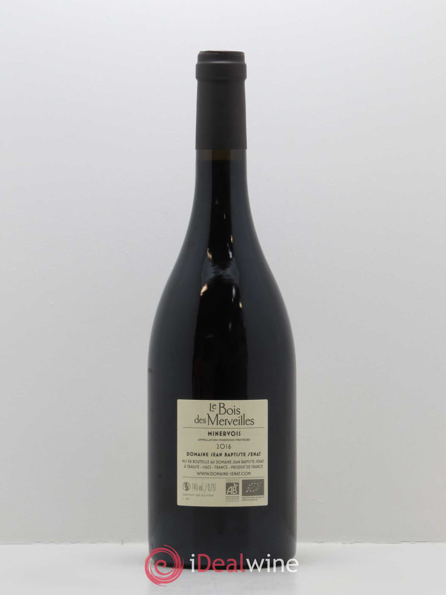 Minervois Le Bois des Merveilles Jean-Baptiste Sénat 2016 - Lot de 1 bouteille - 1