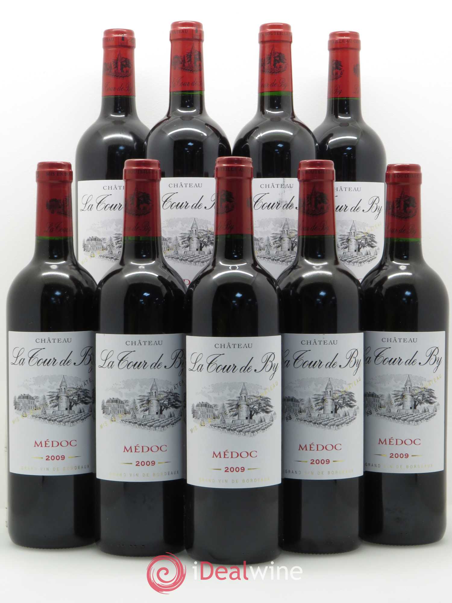 Château La Tour de By Cru Bourgeois 2009 - Lot de 9 bouteilles - 0