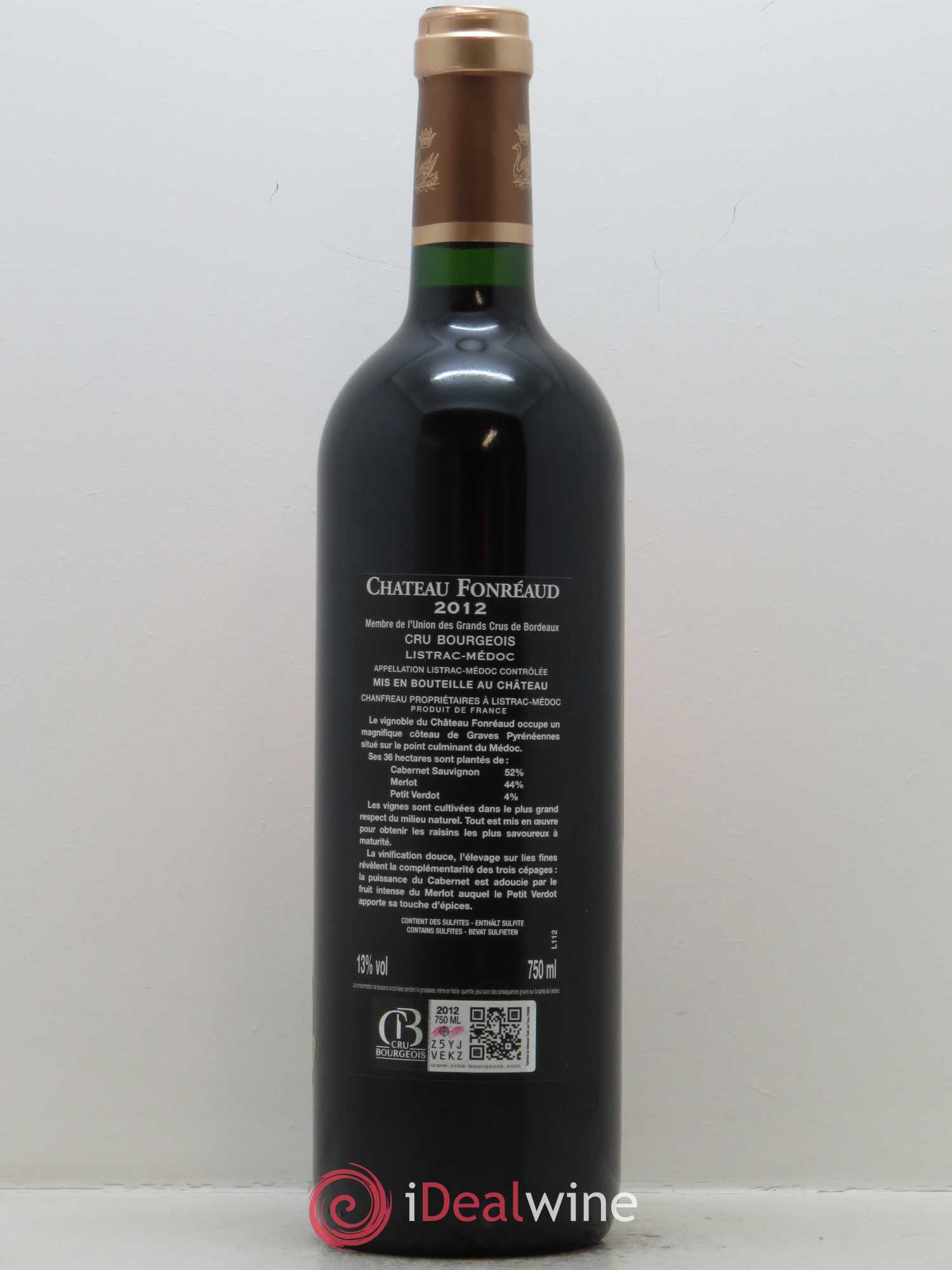 Château Fonréaud Cru Bourgeois 2012 - Lot de 1 bouteille - 2