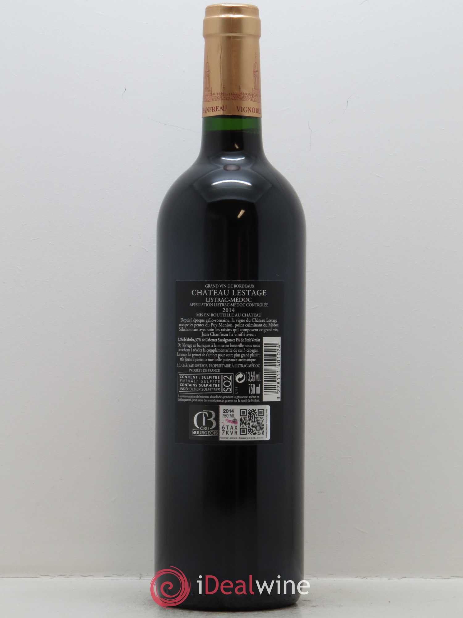 Château Lestage Cru Bourgeois 2014 - Lot de 1 bouteille - 2