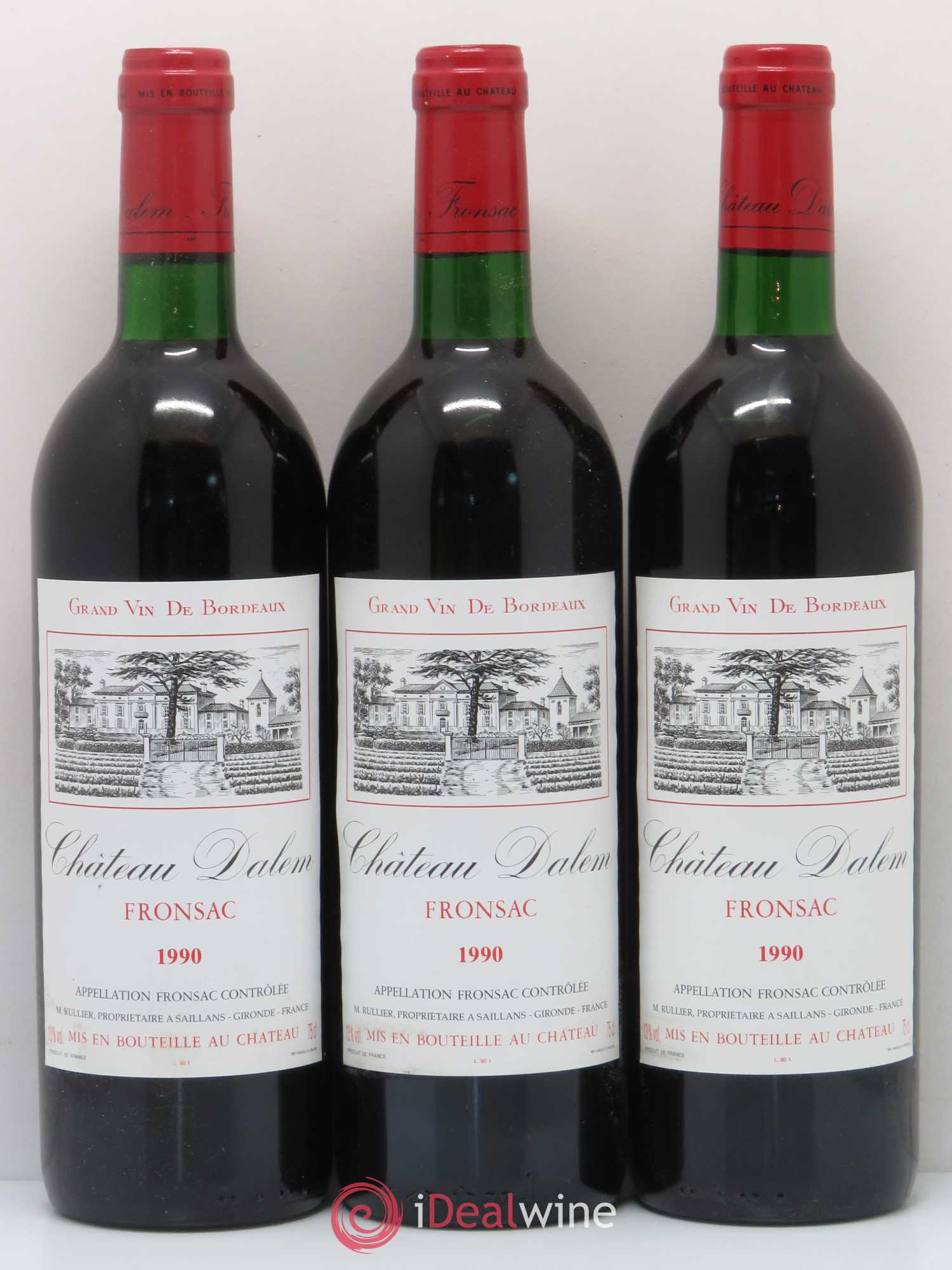 Fronsac Château Dalem 1990 - Posten von 12 Flaschen - 3