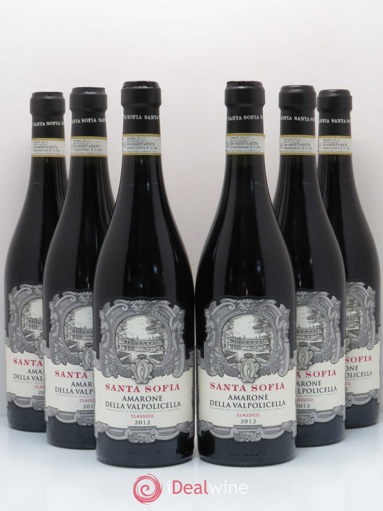 Amarone della Valpolicella DOC Classico Santa Sofia 2012 - Posten von 6 Flaschen - 0