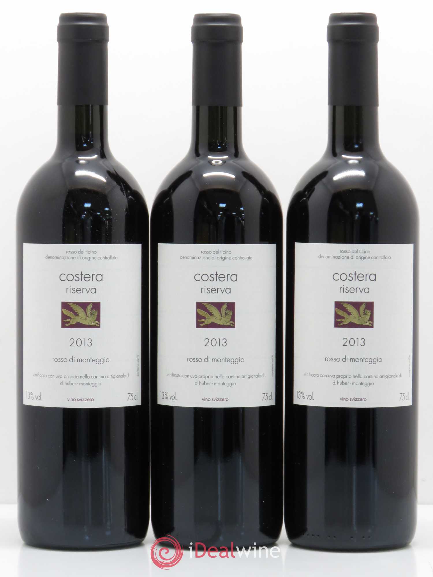 Divers Rosso del ticino Costera Riserva Daniel Huber 2013 - Posten von 3 Flaschen - 0