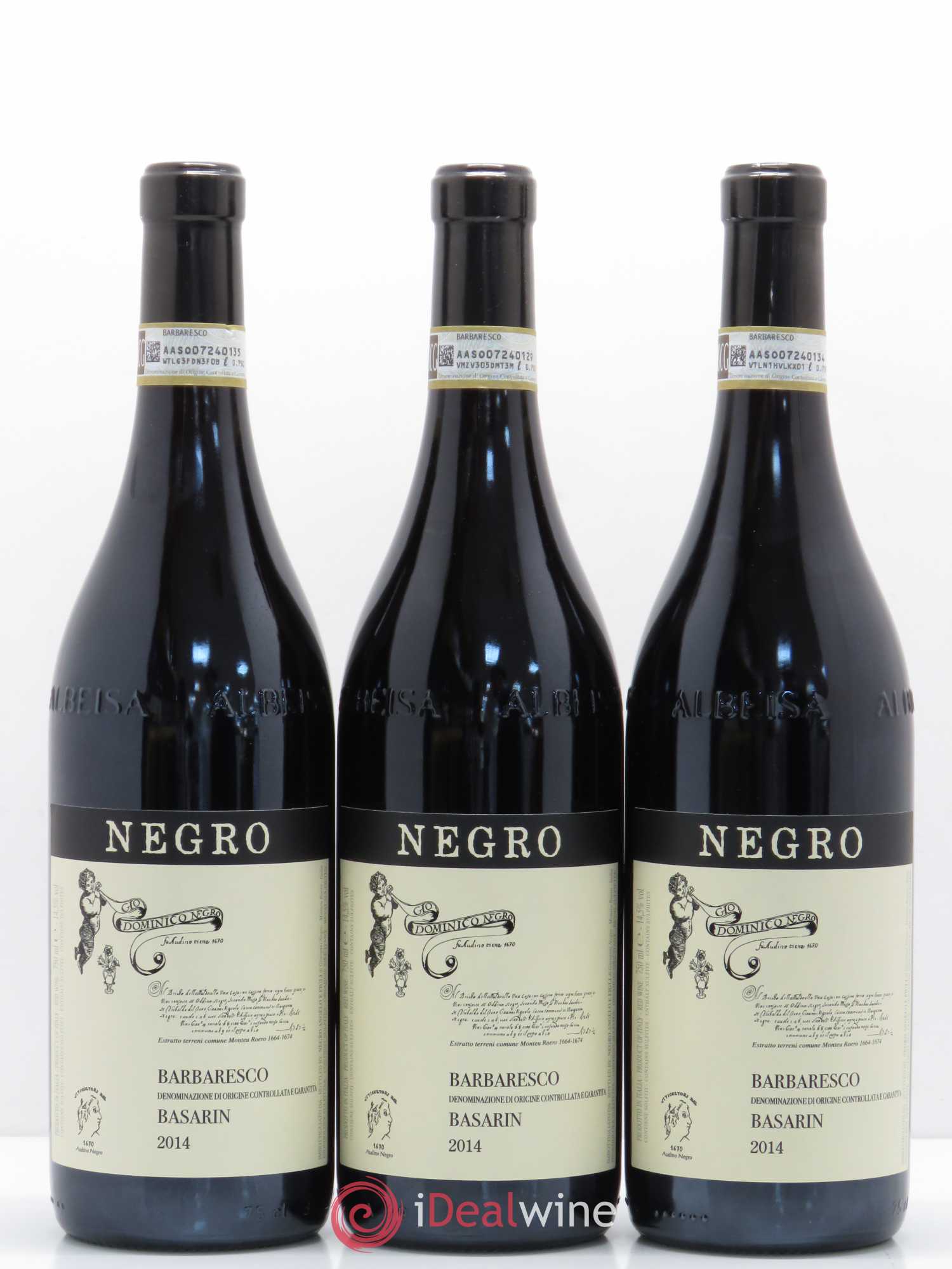 Barbaresco DOCG Basarin Negro 2014 - Lot de 12 bouteilles - 1