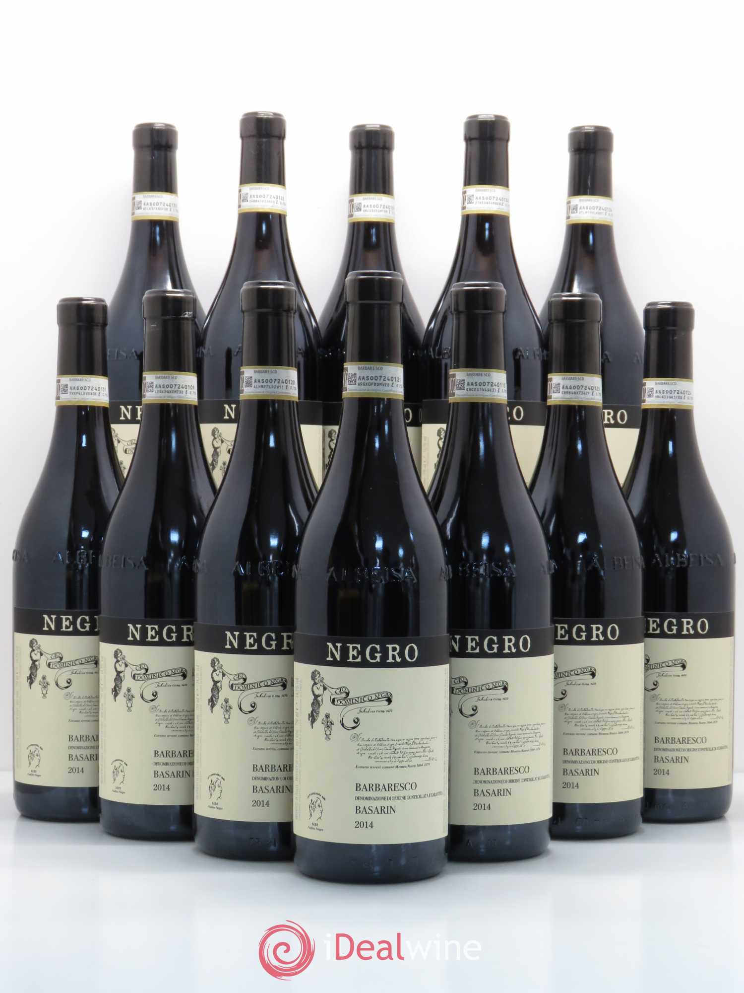 Barbaresco DOCG Basarin Negro 2014 - Lot de 12 bouteilles - 0