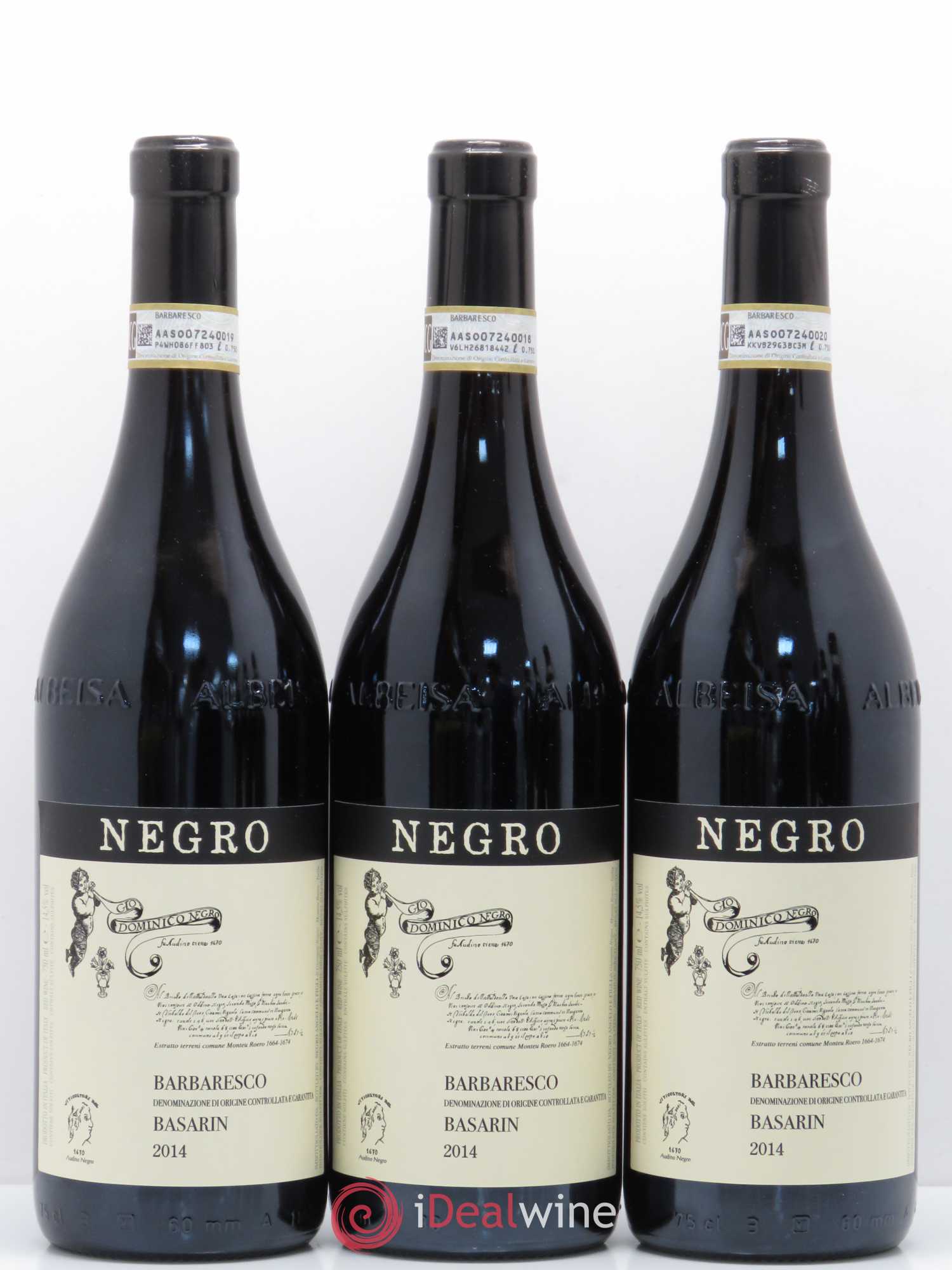 Barbaresco DOCG Basarin Negro 2014 - Posten von 6 Flaschen - 1