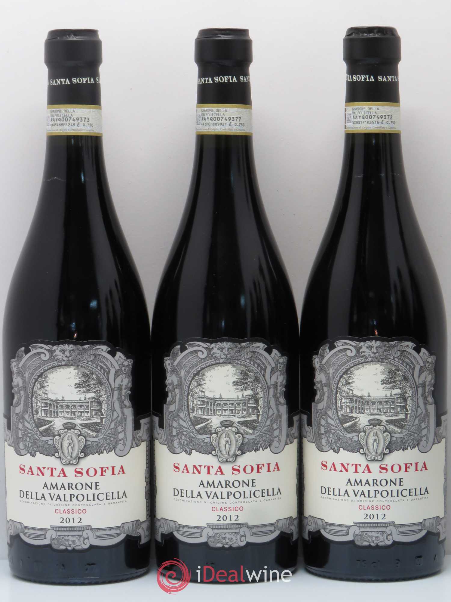 Amarone della Valpolicella DOC Classico Santa Sofia 2012 - Lot de 6 bouteilles - 1