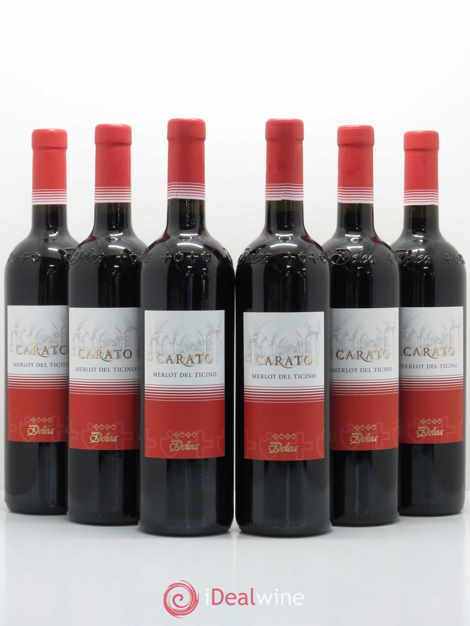 Vins Etrangers Suisse Merlot del Ticino Carato Delea 2015 - Posten von 6 Flaschen - 0
