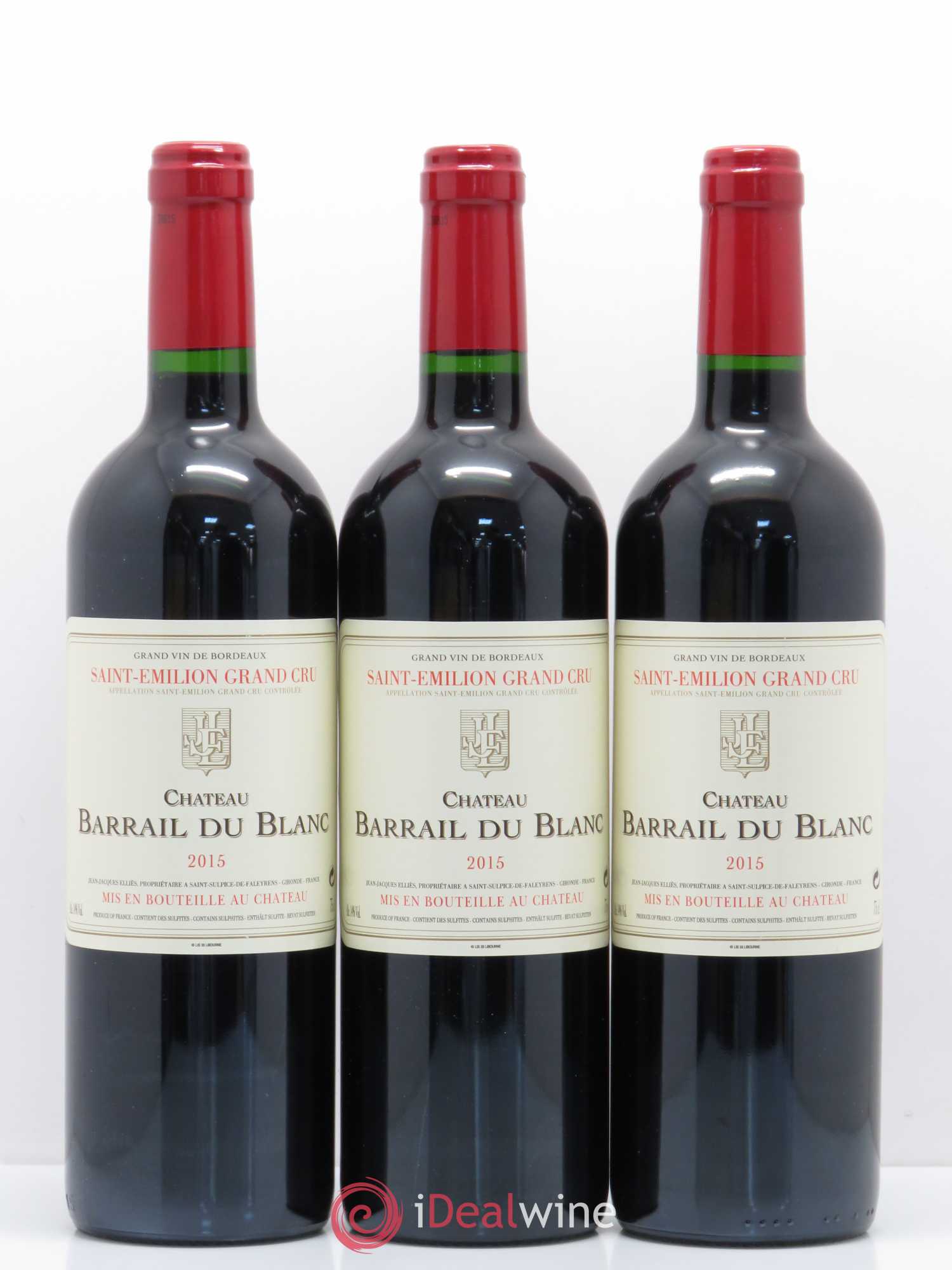 Saint-Émilion Château Barrail du Blanc 2015 - Lot de 12 bouteilles - 3