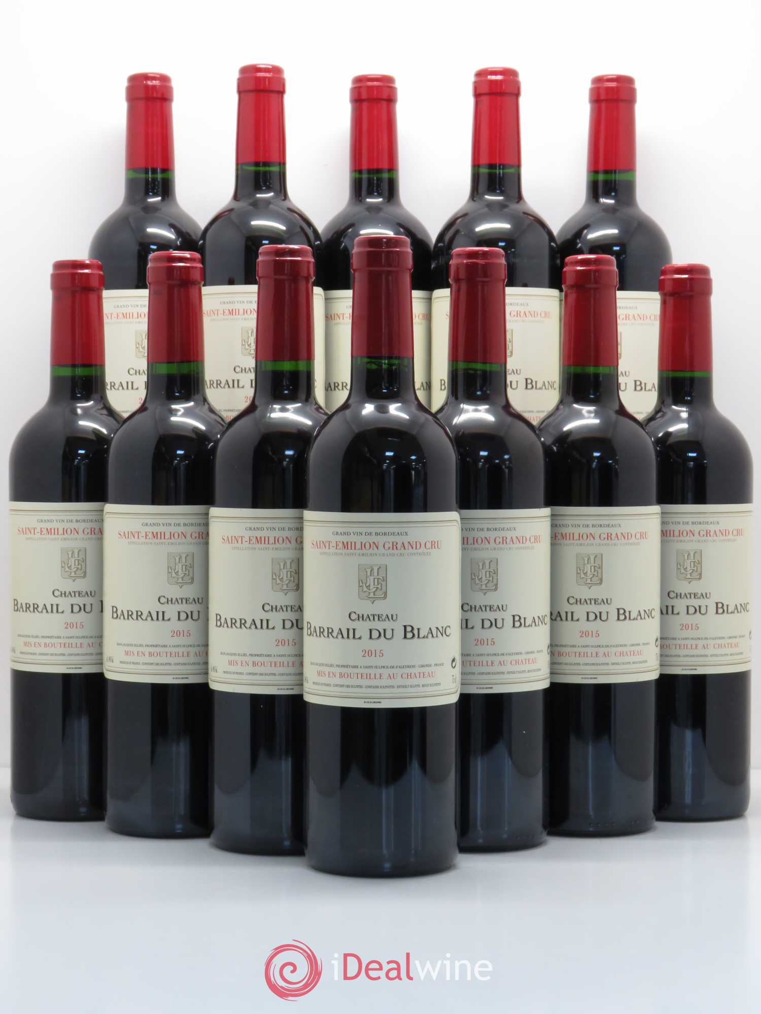 Saint-Émilion Château Barrail du Blanc 2015 - Lot de 12 bouteilles - 0