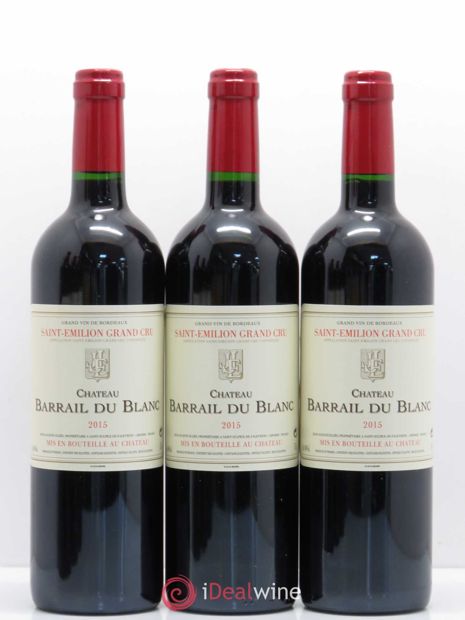 Saint-Émilion Château Barrail du Blanc 2015 - Posten von 6 Flaschen - 2