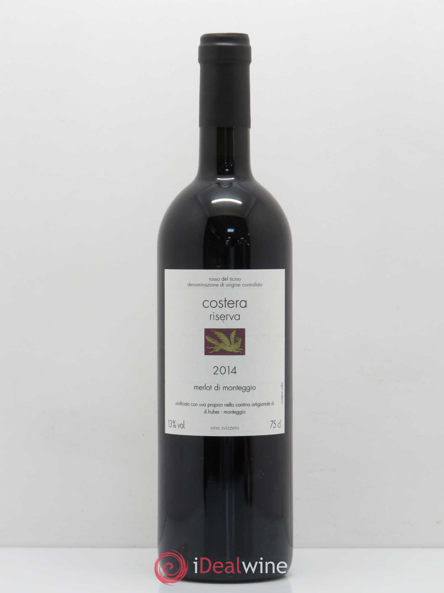 Vins Etrangers Suisse Rosso del Ticino Costera Riserva Hubert Montessio 2014 - Lotto di 1 bottiglia - 0