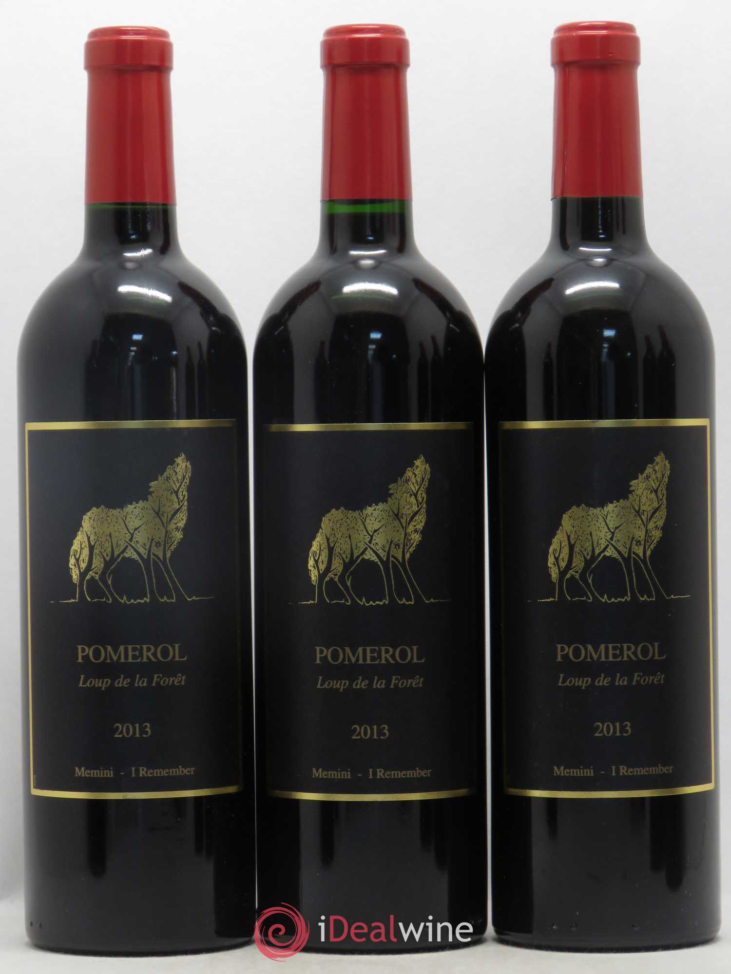 Pomerol Chateau Du Loup De La Forêt (sans prix de réserve) 2013 - Posten von 3 Flaschen - 0