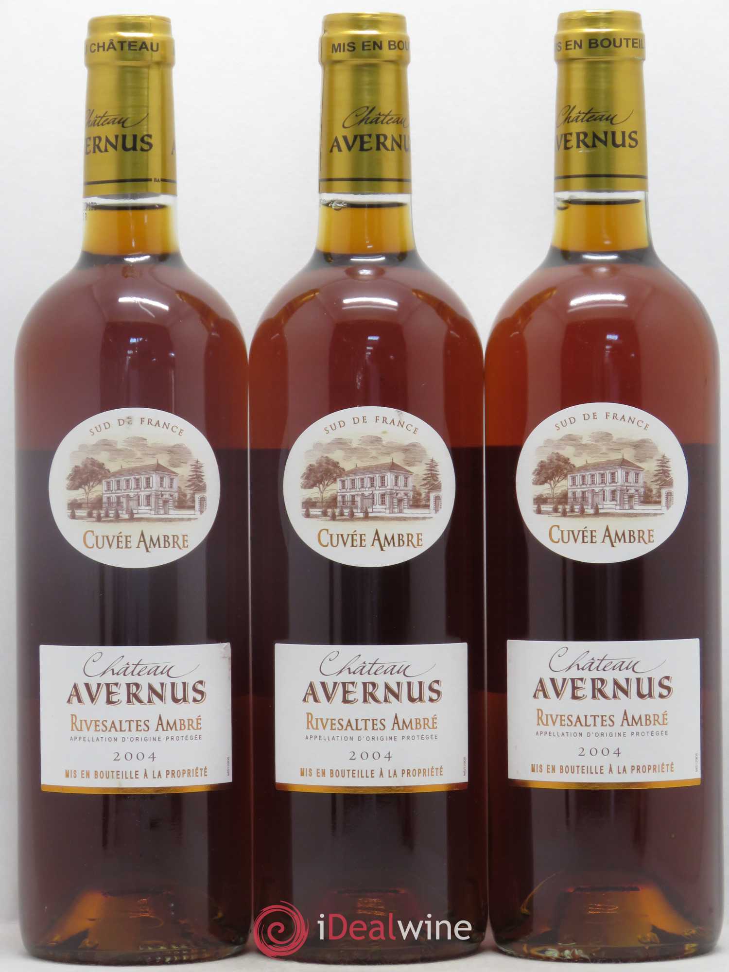 Rivesaltes Cuvée Ambre Château Avernus 2004 - Posten von 3 Flaschen - 0