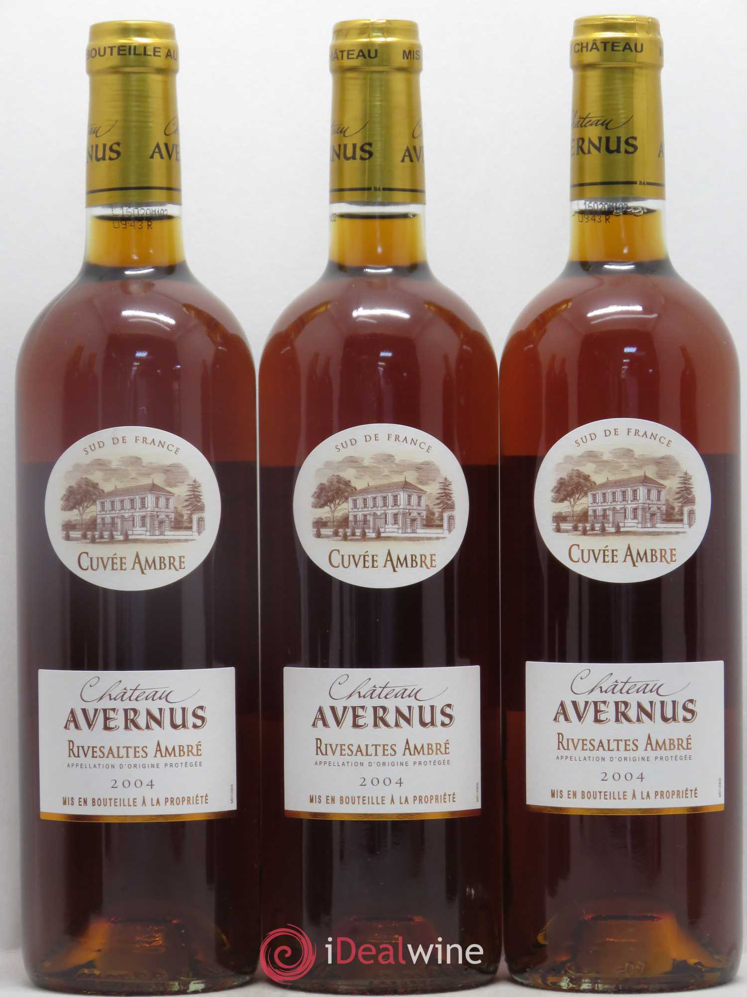 Rivesaltes Cuvée Ambre Château Avernus 2004 - Posten von 3 Flaschen - 0