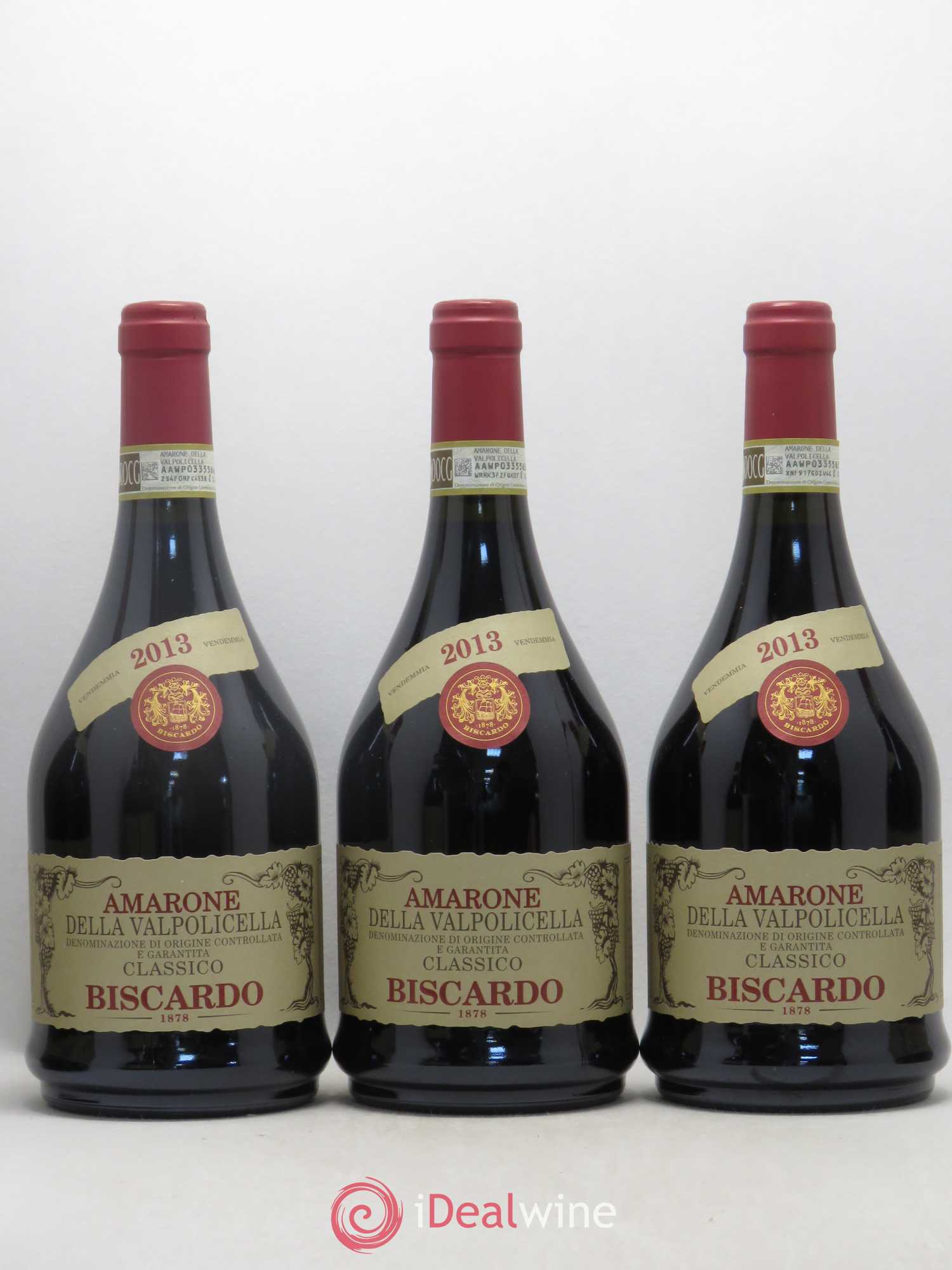 Italie Amarone della Valpolicella Classico Biscardo 2013 - Posten von 6 Flaschen - 2