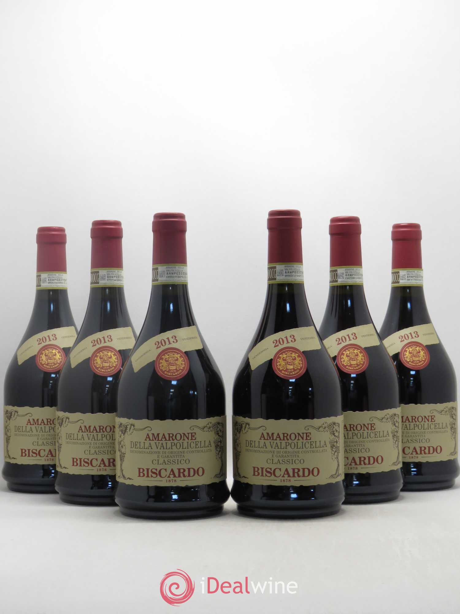 Italie Amarone della Valpolicella Classico Biscardo 2013 - Posten von 6 Flaschen - 0