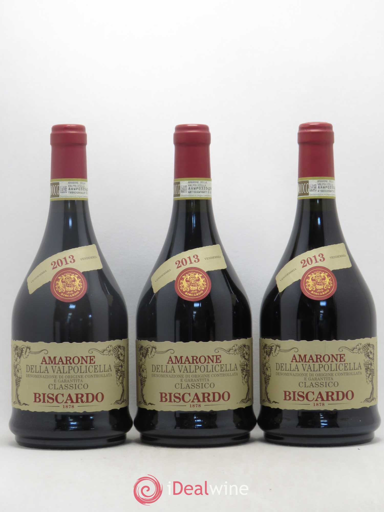 Italie Amarone della Valpolicella Classico Biscardo 2013 - Posten von 3 Flaschen - 0