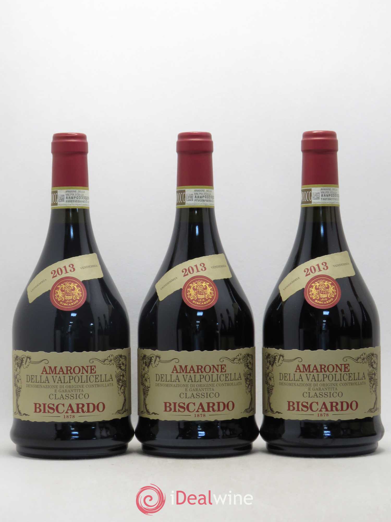 Italie Amarone della Valpolicella Classico Biscardo 2013 - Posten von 6 Flaschen - 1