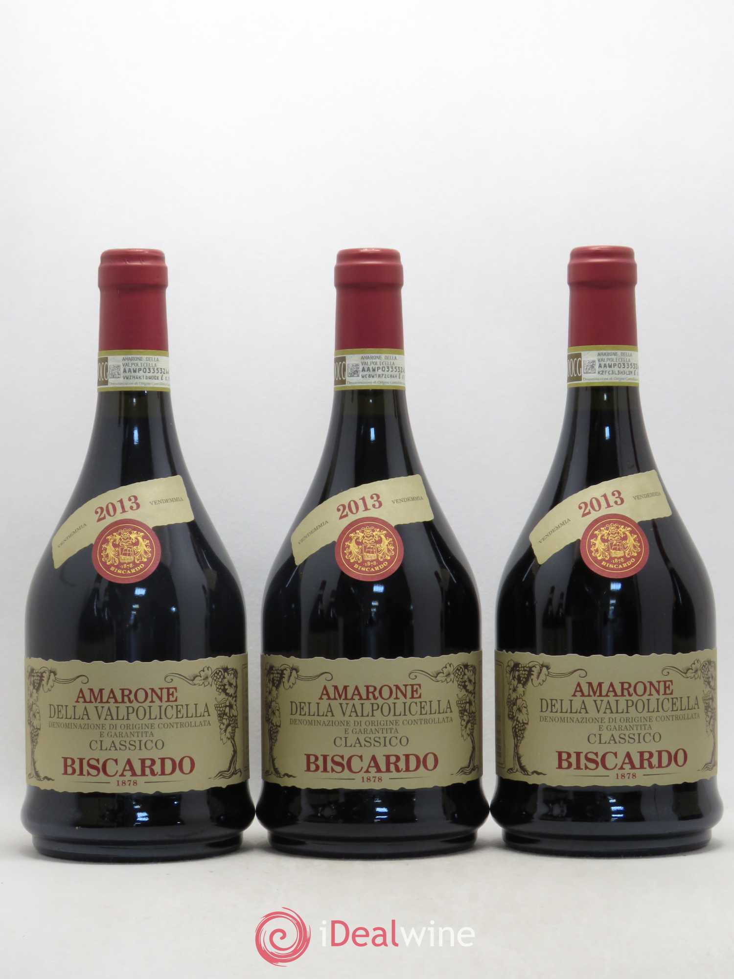Italie Amarone della Valpolicella Classico Biscardo 2013 - Posten von 6 Flaschen - 2