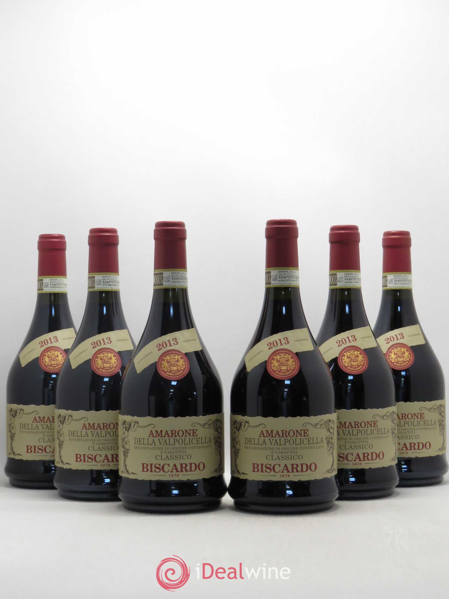 Italie Amarone della Valpolicella Classico Biscardo 2013 - Posten von 6 Flaschen - 0