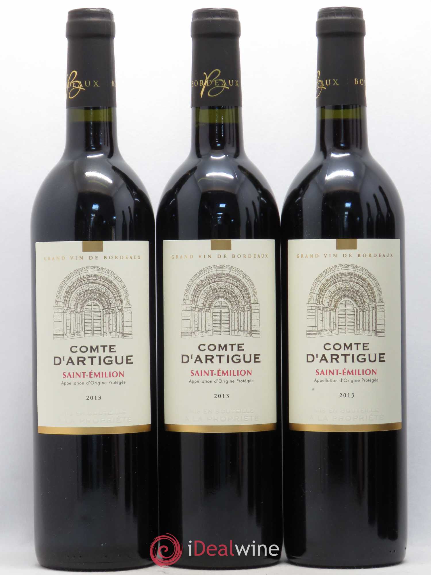 Saint-Émilion Château Comte d'Artigue 2013 - Posten von 6 Flaschen - 1