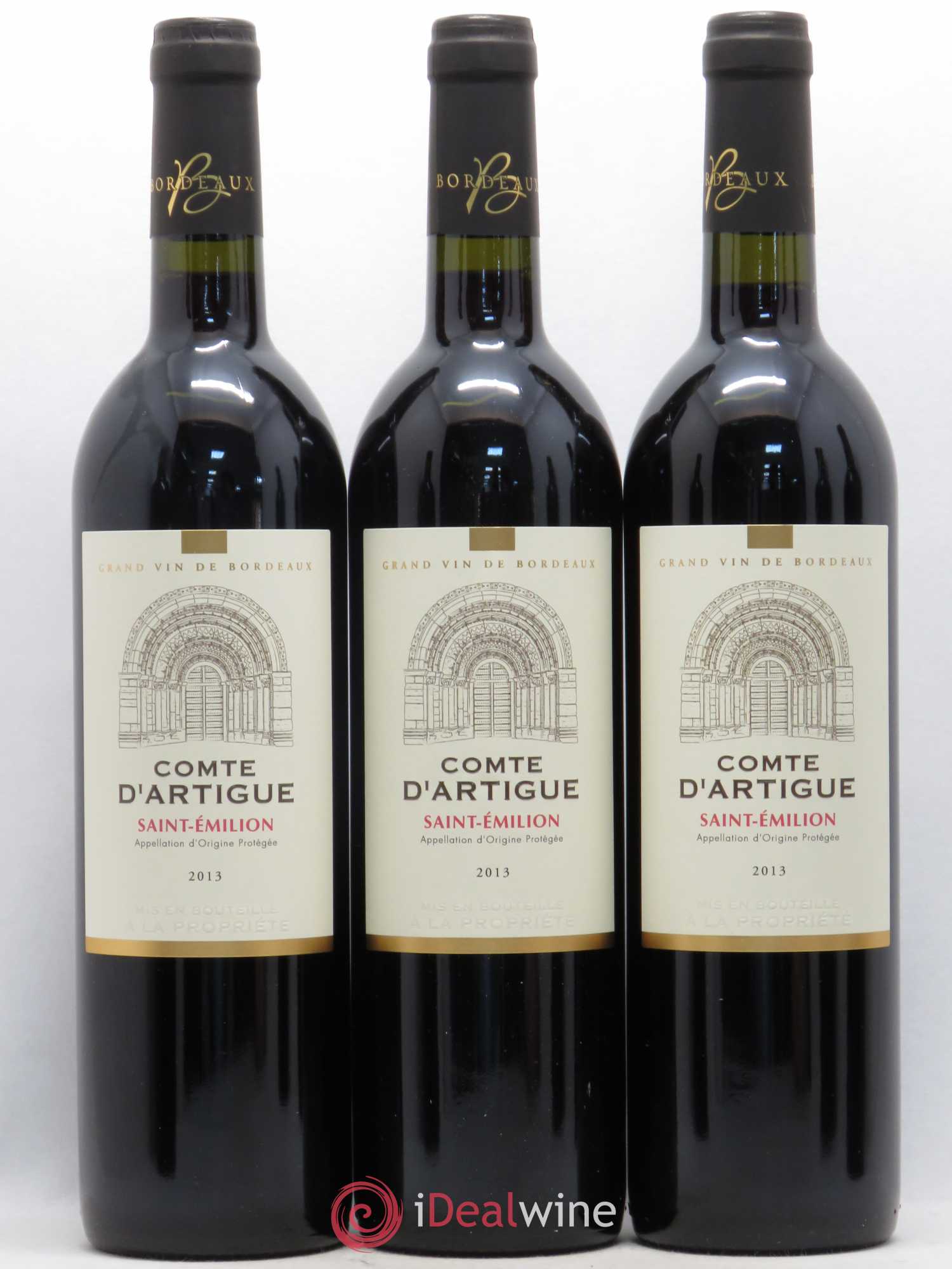 Saint-Émilion Château Comte d'Artigue 2013 - Posten von 6 Flaschen - 2