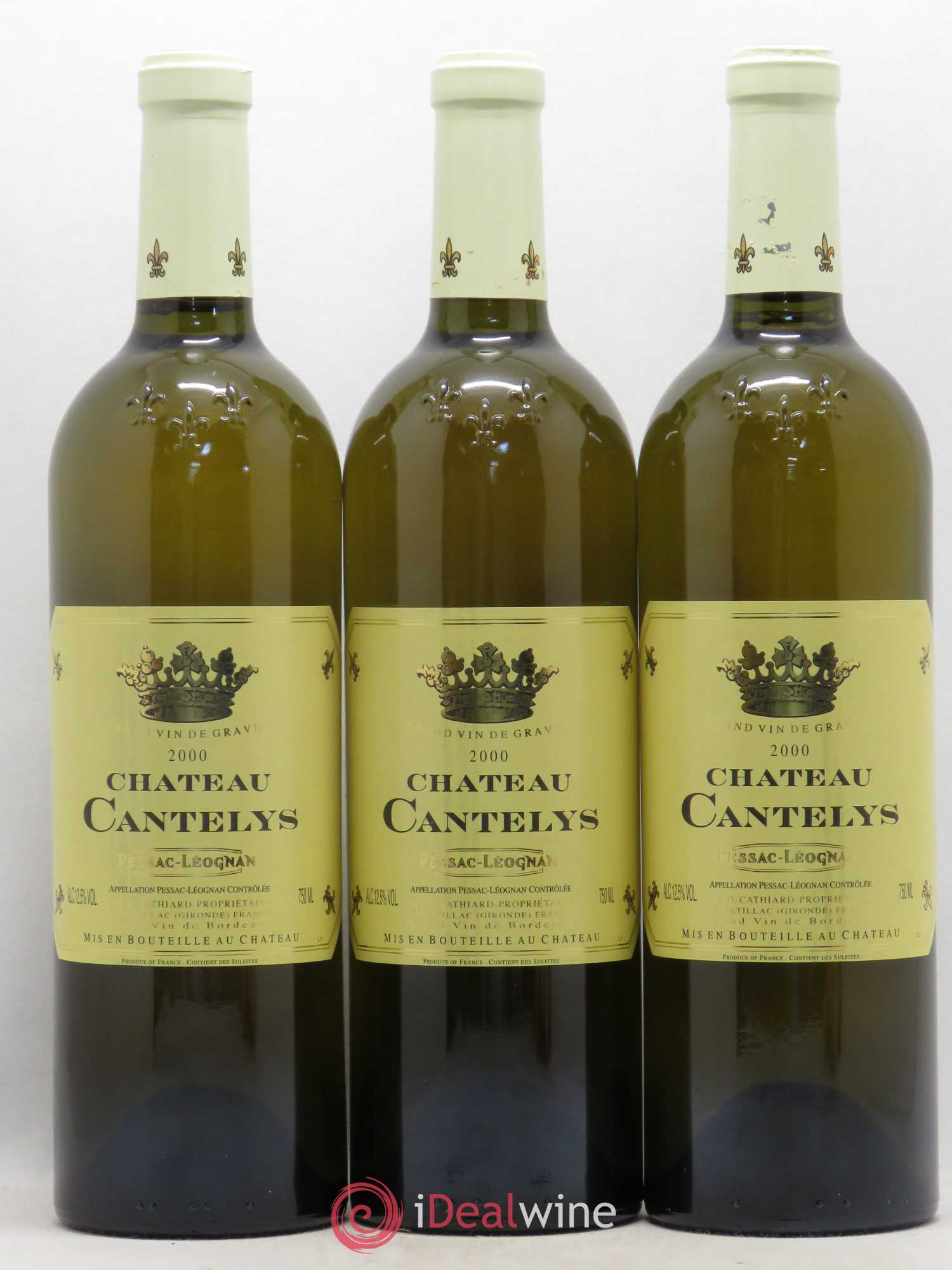 Pessac-Léognan Château Cantelys 2000 - Posten von 3 Flaschen - 0