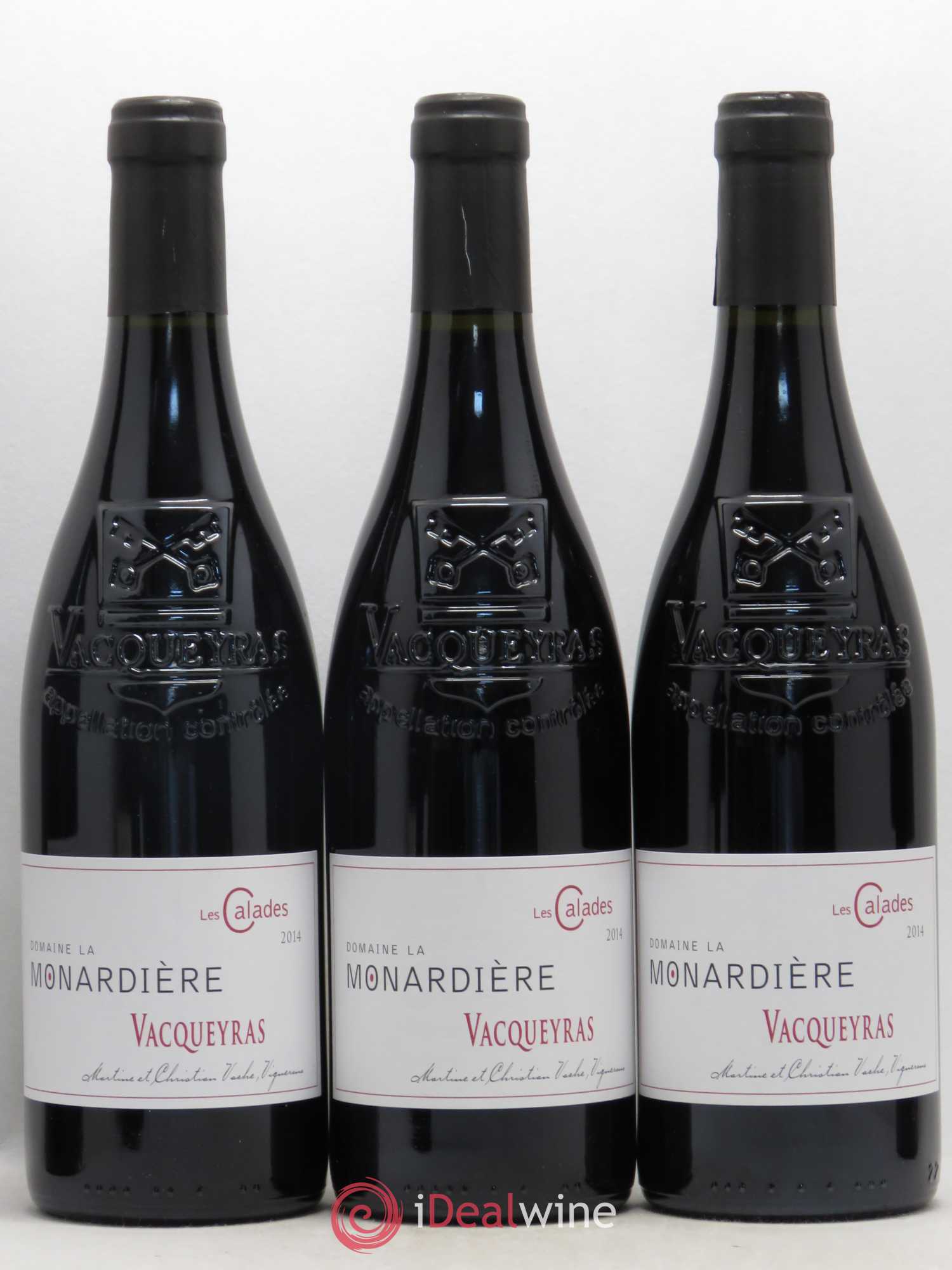 Vacqueyras Les Calades Domaine Monardière 2014 - Posten von 6 Flaschen - 2