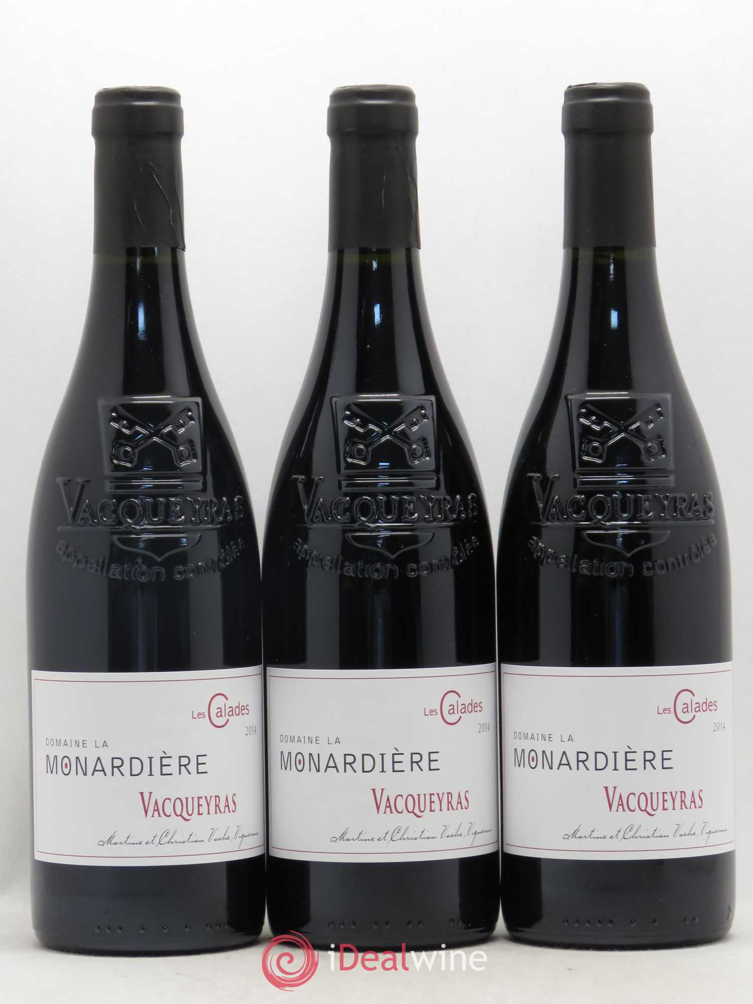 Vacqueyras Les Calades Domaine Monardière 2014 - Posten von 3 Flaschen - 0