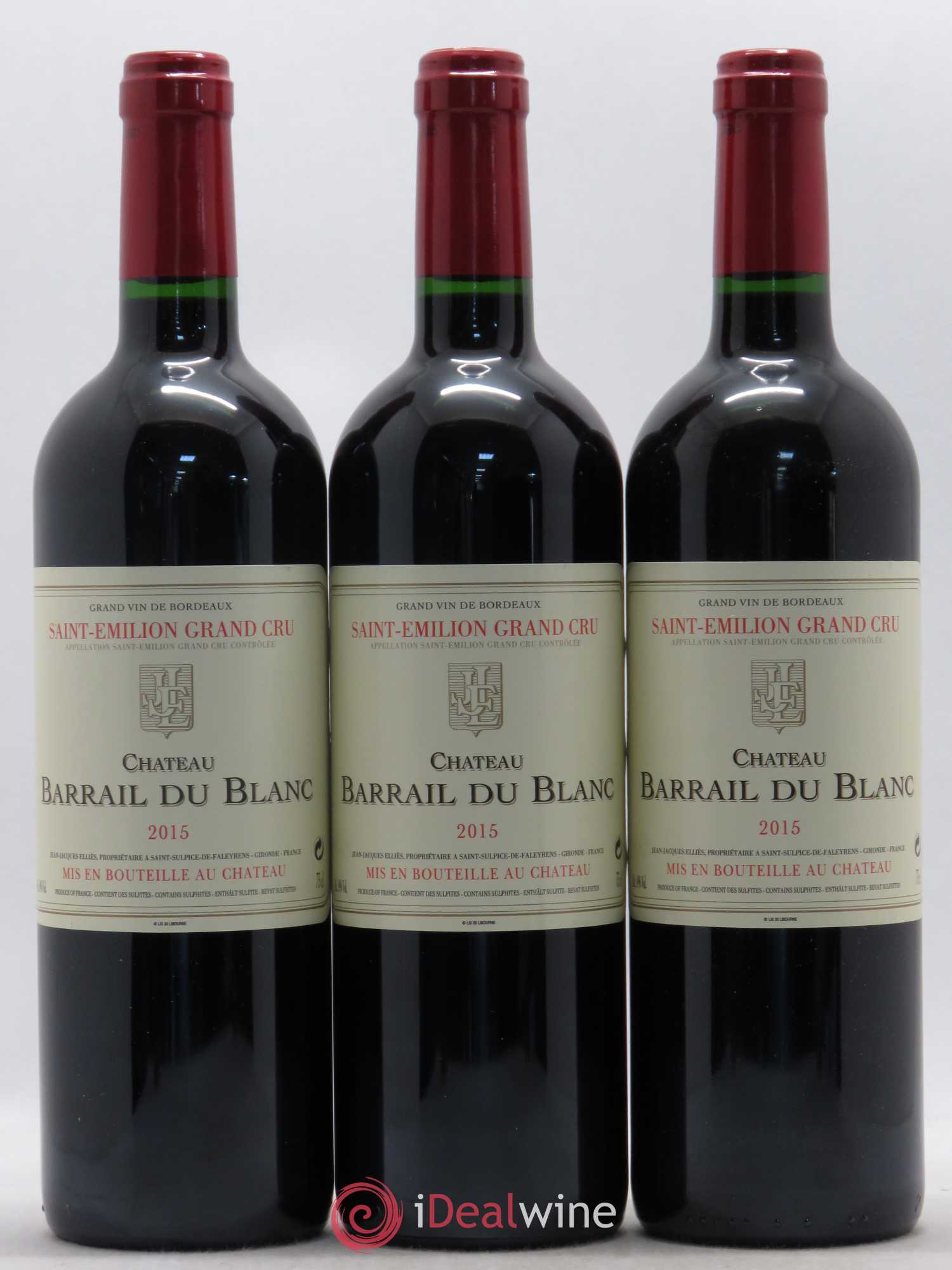 Saint-Émilion Château Barrail du Blanc 2015 - Lot de 12 bouteilles - 3