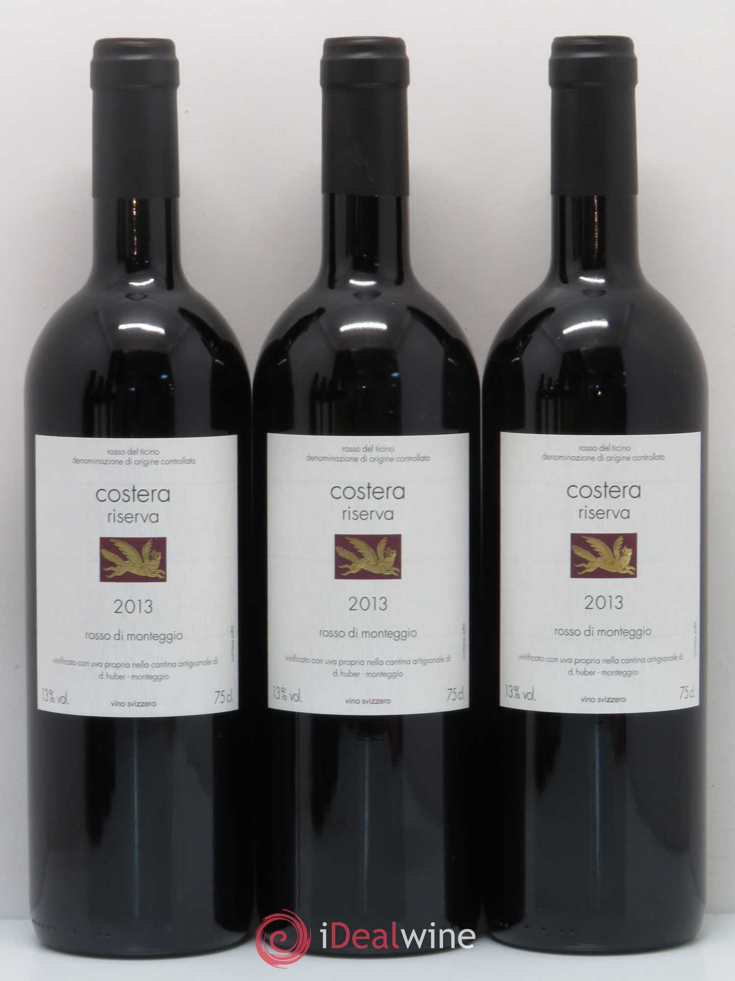 Vins Etrangers Rosso del Ticino DOC Costera Riserva Monteggio Daniel Huber 2013 - Lot de 6 bouteilles - 2