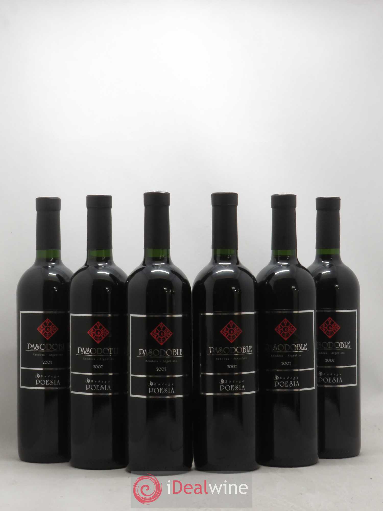 Mendoza Pasodoble Bodega Poesia (sans prix de réserve) 2007 - Posten von 6 Flaschen - 0