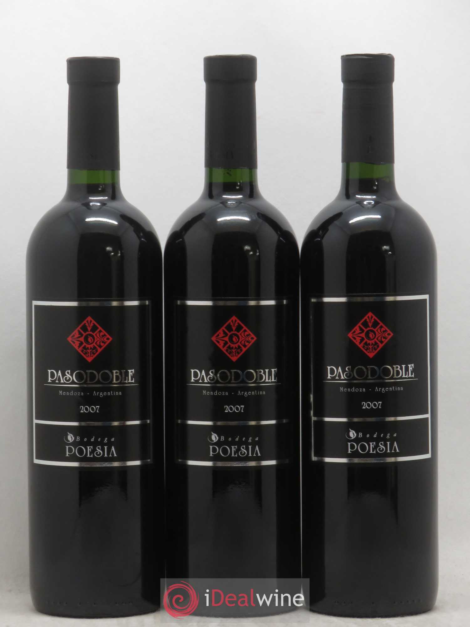 Mendoza Pasodoble Bodega Poesia (sans prix de réserve) 2007 - Posten von 6 Flaschen - 1