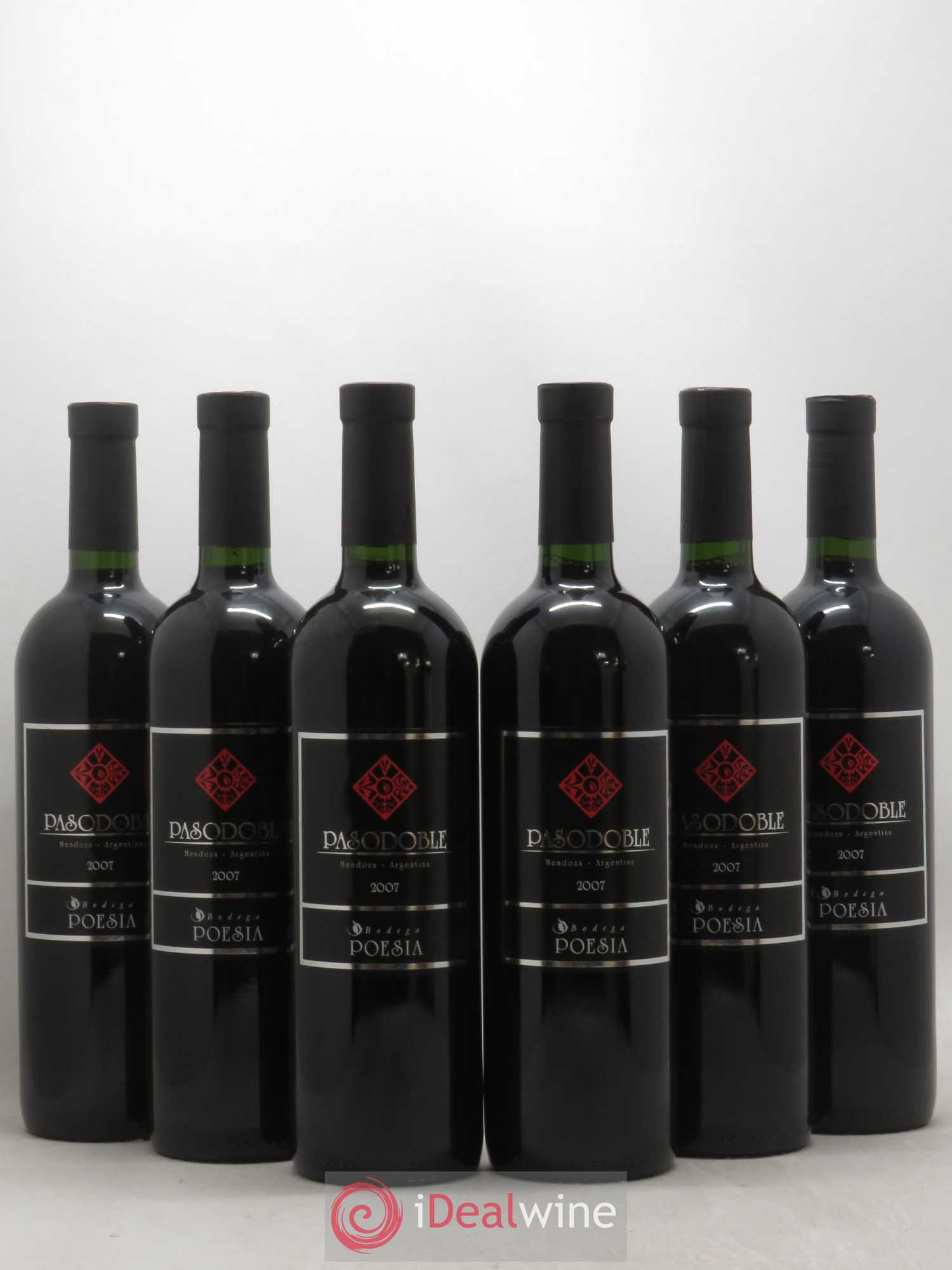 Mendoza Pasodoble Bodega Poesia (sans prix de réserve) 2007 - Posten von 6 Flaschen - 0