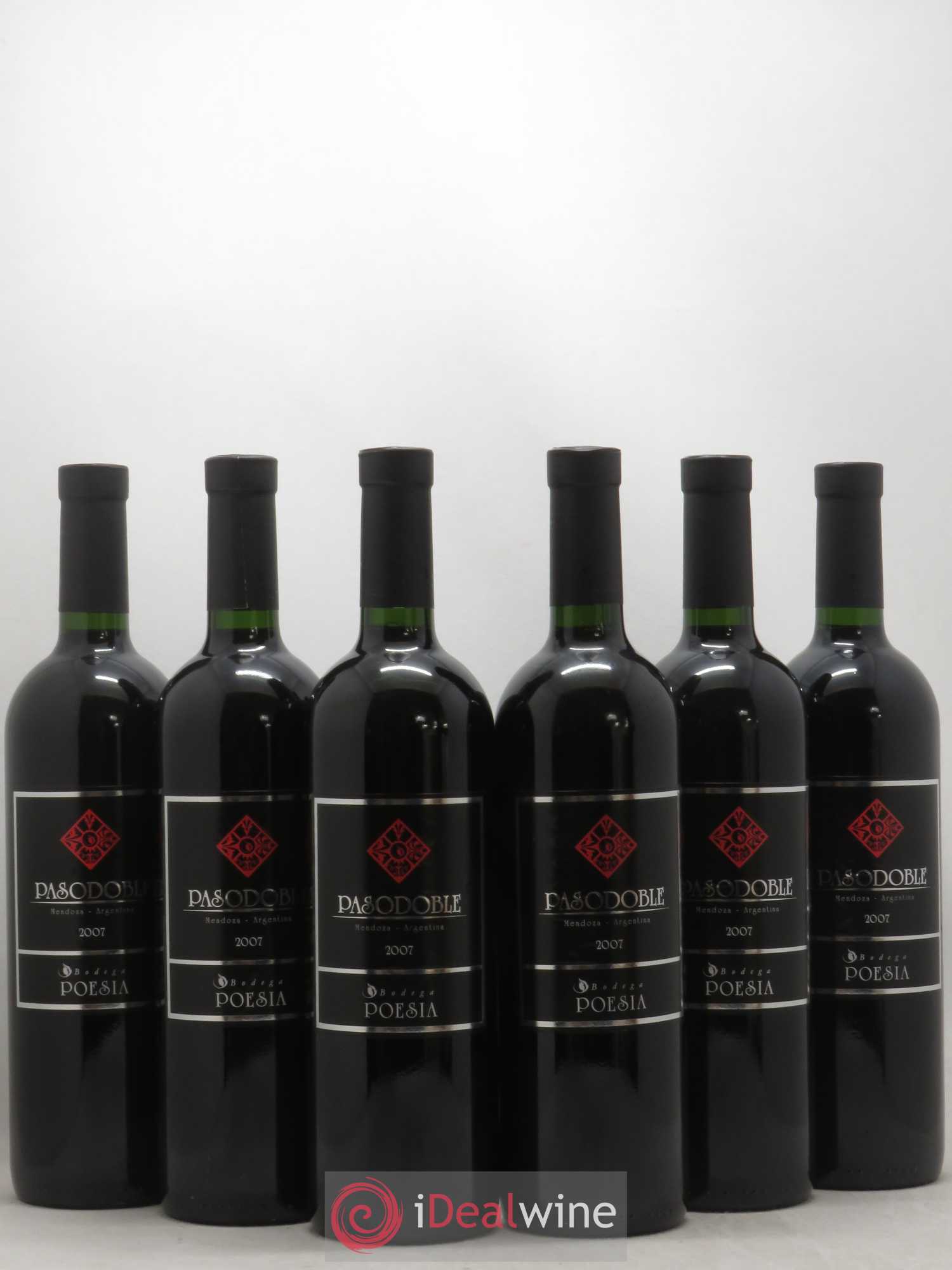 Mendoza Pasodoble Bodega Poesia (sans prix de réserve) 2007 - Posten von 6 Flaschen - 0