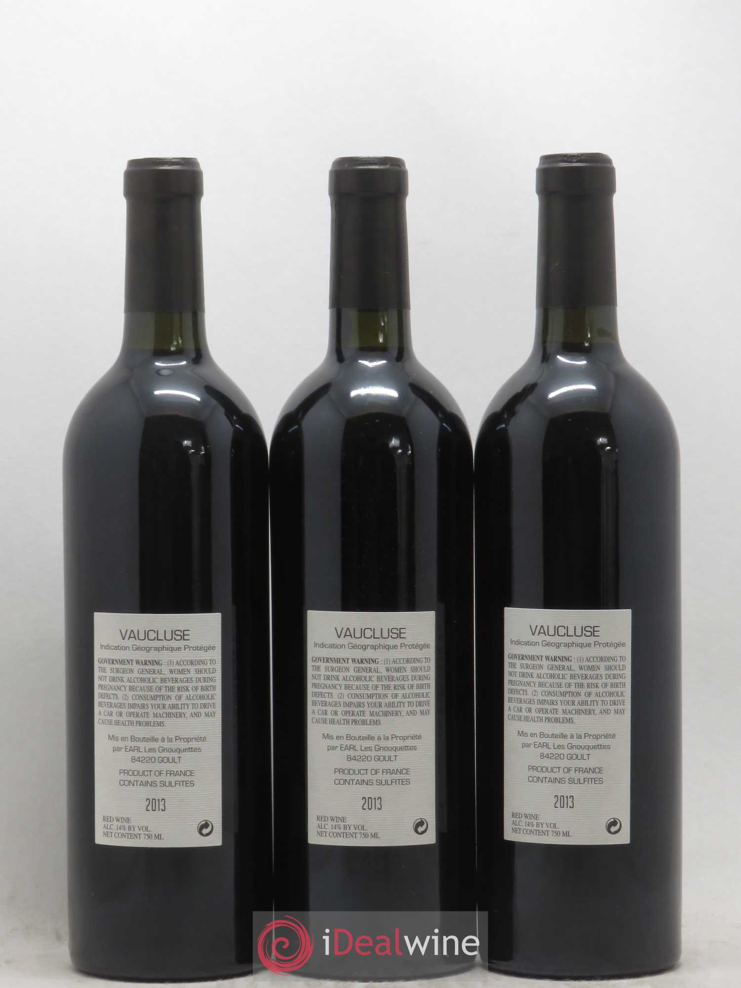 Vaucluse LQLC Les Quelles de la Coste Cabernet Sauvignon John Malkovich (sans prix de réserve) 2013 - Posten von 6 Flaschen - 2