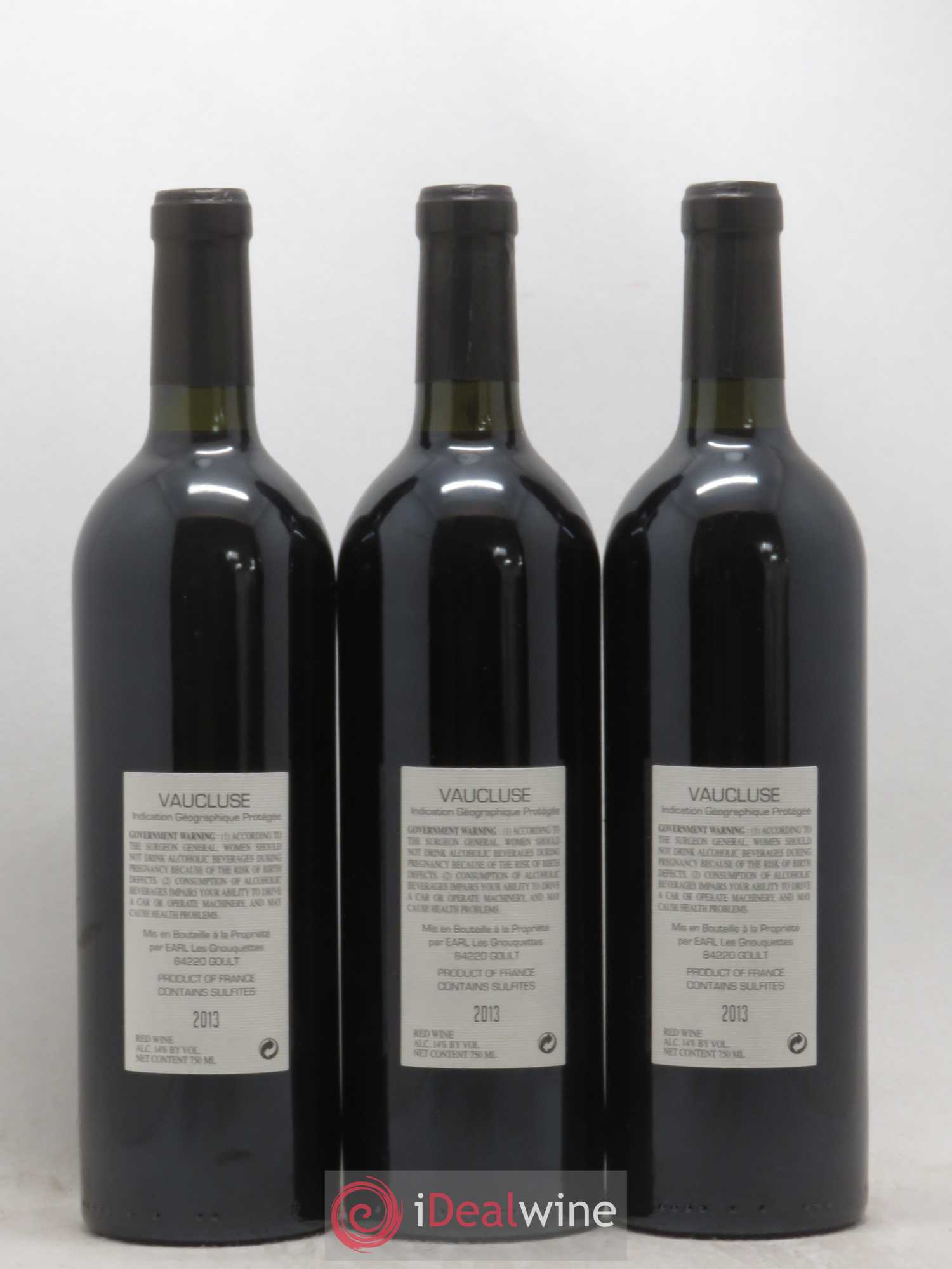 Vaucluse LQLC Les Quelles de la Coste Cabernet Sauvignon John Malkovich (sans prix de réserve) 2013 - Posten von 3 Flaschen - 1