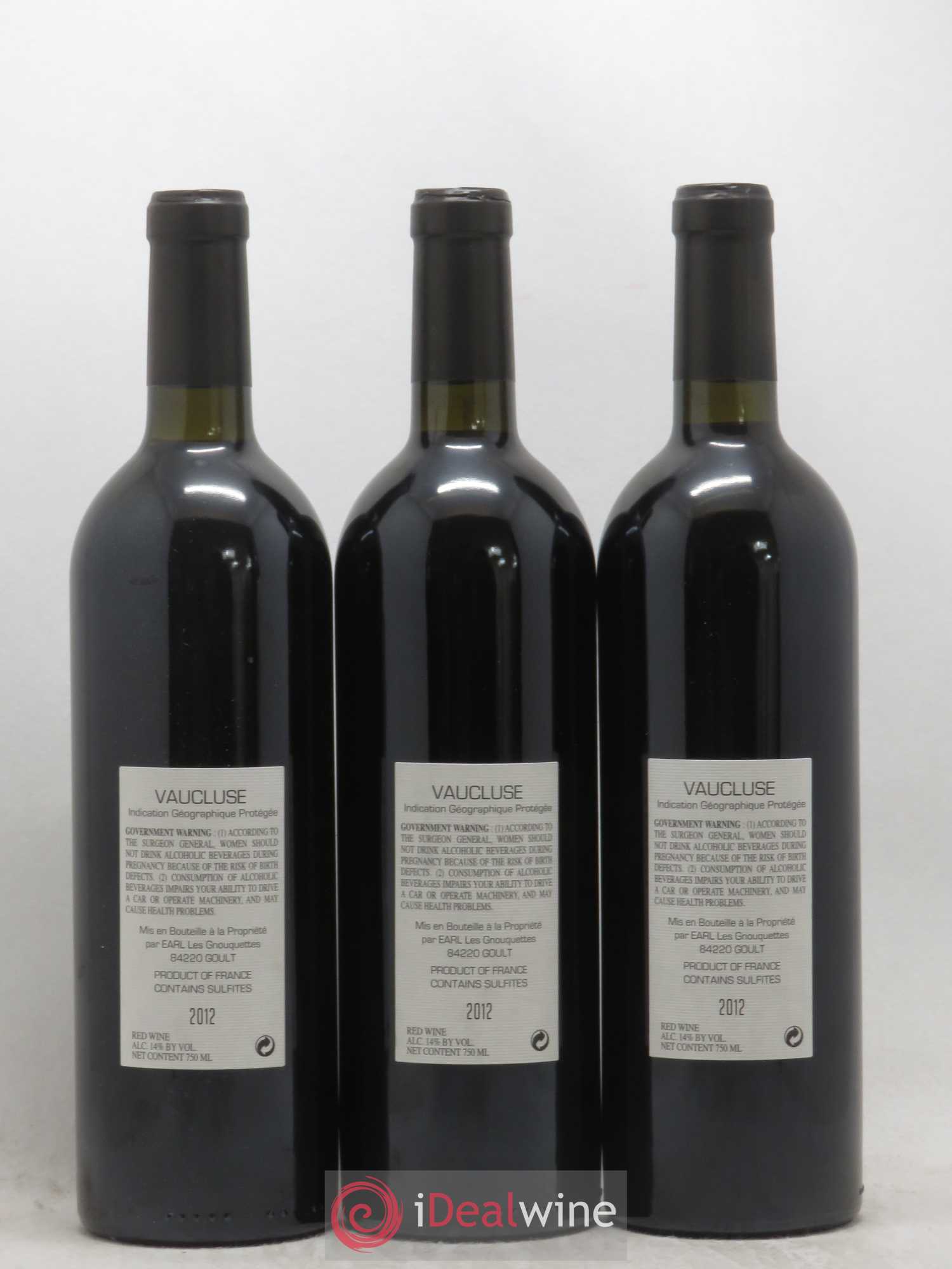 Vaucluse LQLC Les Quelles de la Coste Cabernet Sauvignon John Malkovich (sans prix de réserve) 2012 - Posten von 3 Flaschen - 1