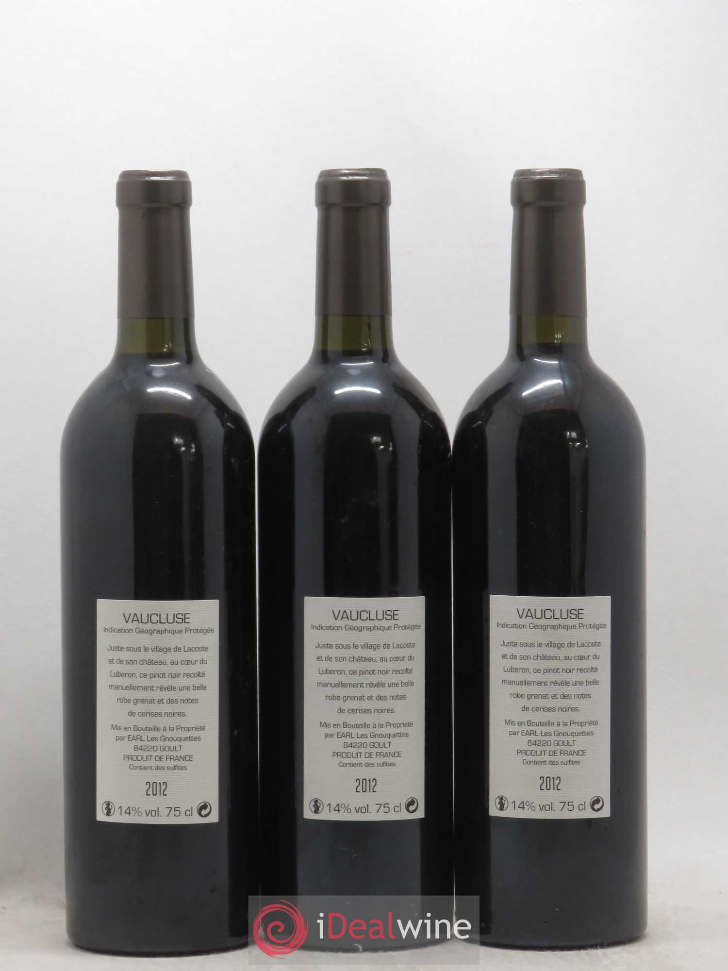 IGP Vaucluse LQLC Les Quelles de la Coste Pinot noir John Malkovich 2012 - Lot de 6 bouteilles - 4