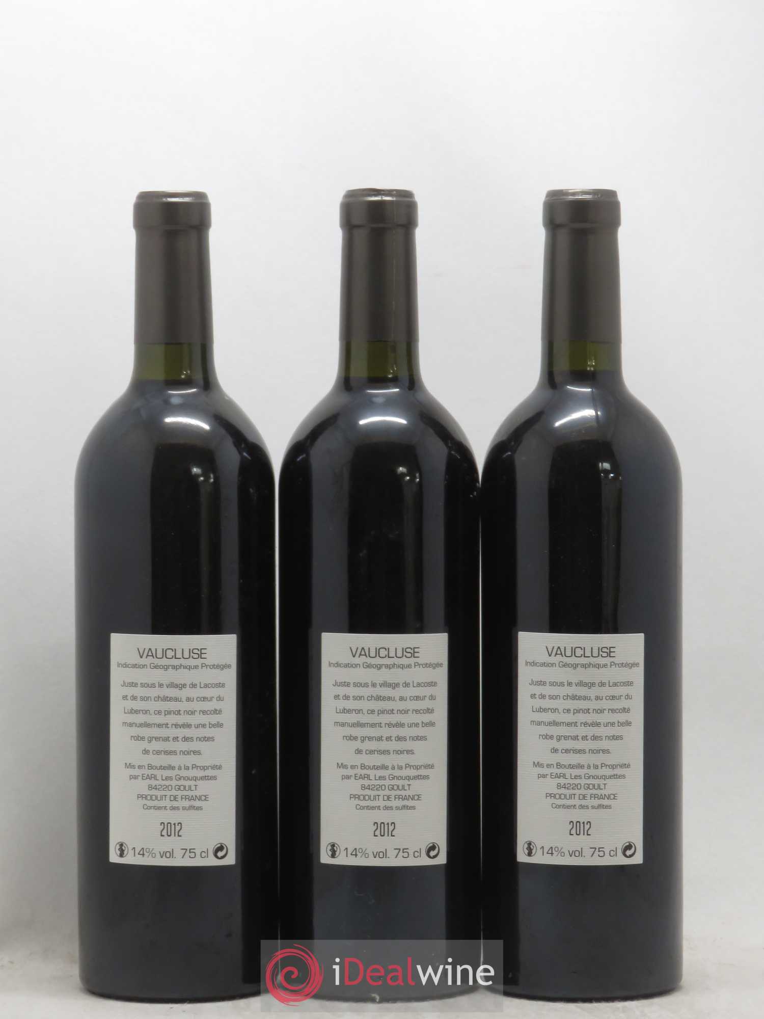 Vaucluse LQLC Les Quelles de la Coste Pinot noir John Malkovich (sans prix de réserve) 2012 - Posten von 6 Flaschen - 2