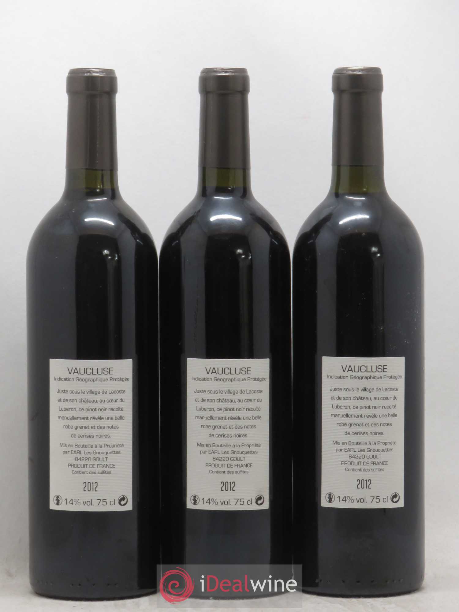 Vaucluse LQLC Les Quelles de la Coste Pinot noir John Malkovich 2012 - Posten von 3 Flaschen - 1
