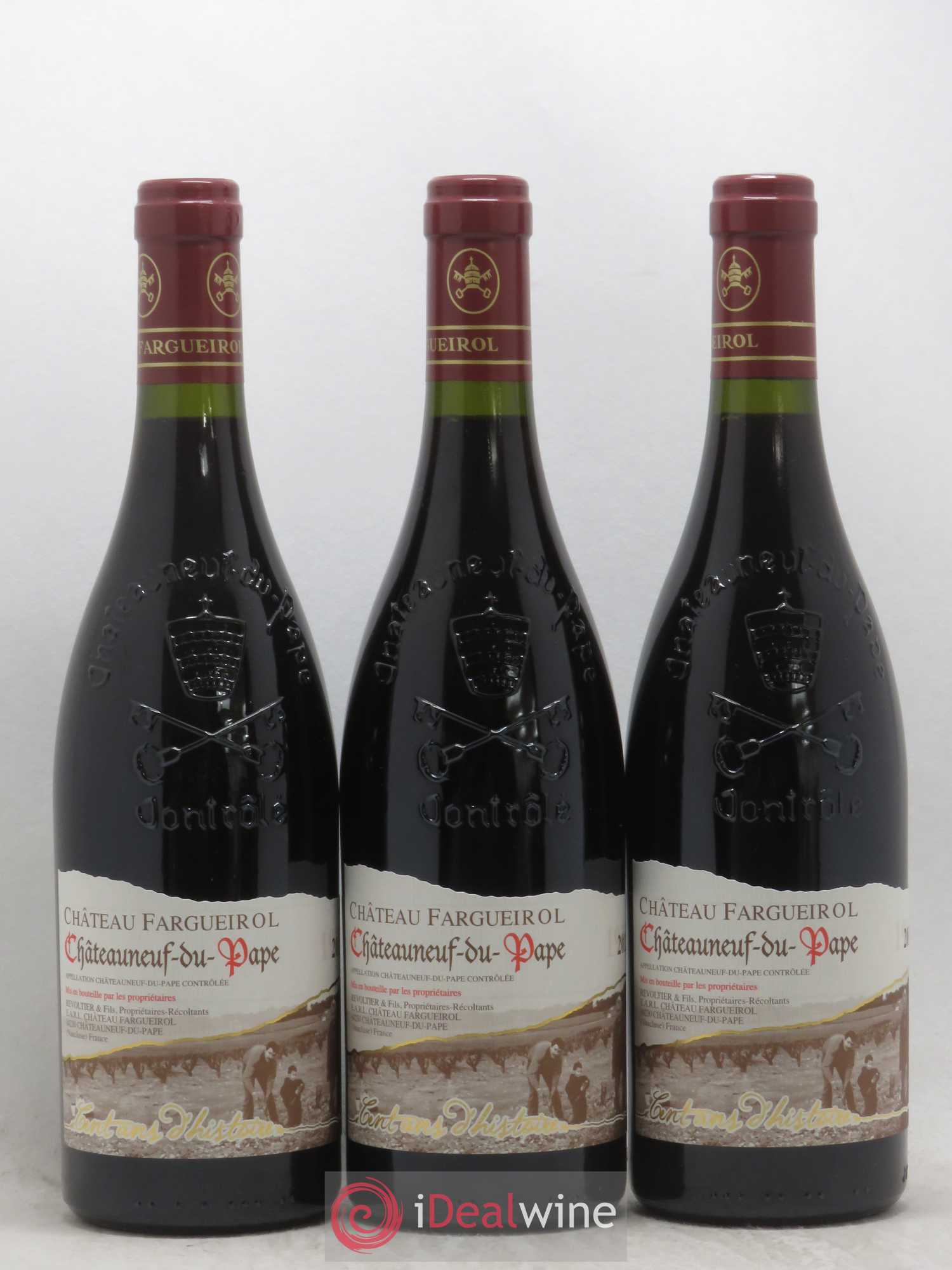 Châteauneuf-du-Pape Cent ans d'Histoire Château Fargueirol 2012 - Lot de 6 bouteilles - 3
