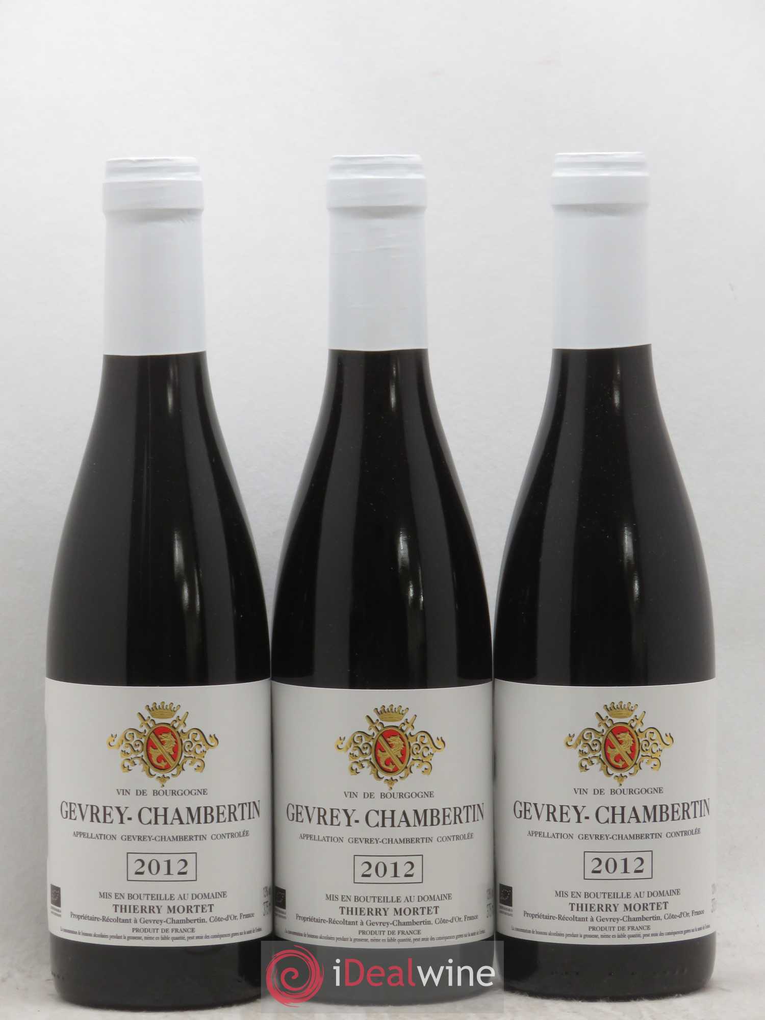 Gevrey-Chambertin 2012 - Posten von 3 Demi-Flaschen - 0