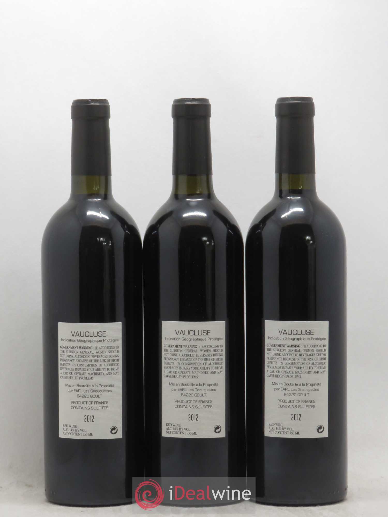 Vaucluse LQLC Les Quelles de la Coste Cabernet Sauvignon John Malkovich 2012 - Posten von 6 Flaschen - 2